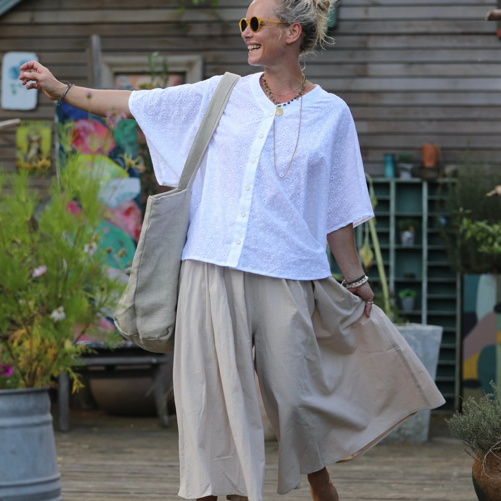 Blouse Yoko - broderie Rêverie blanche - Image 3