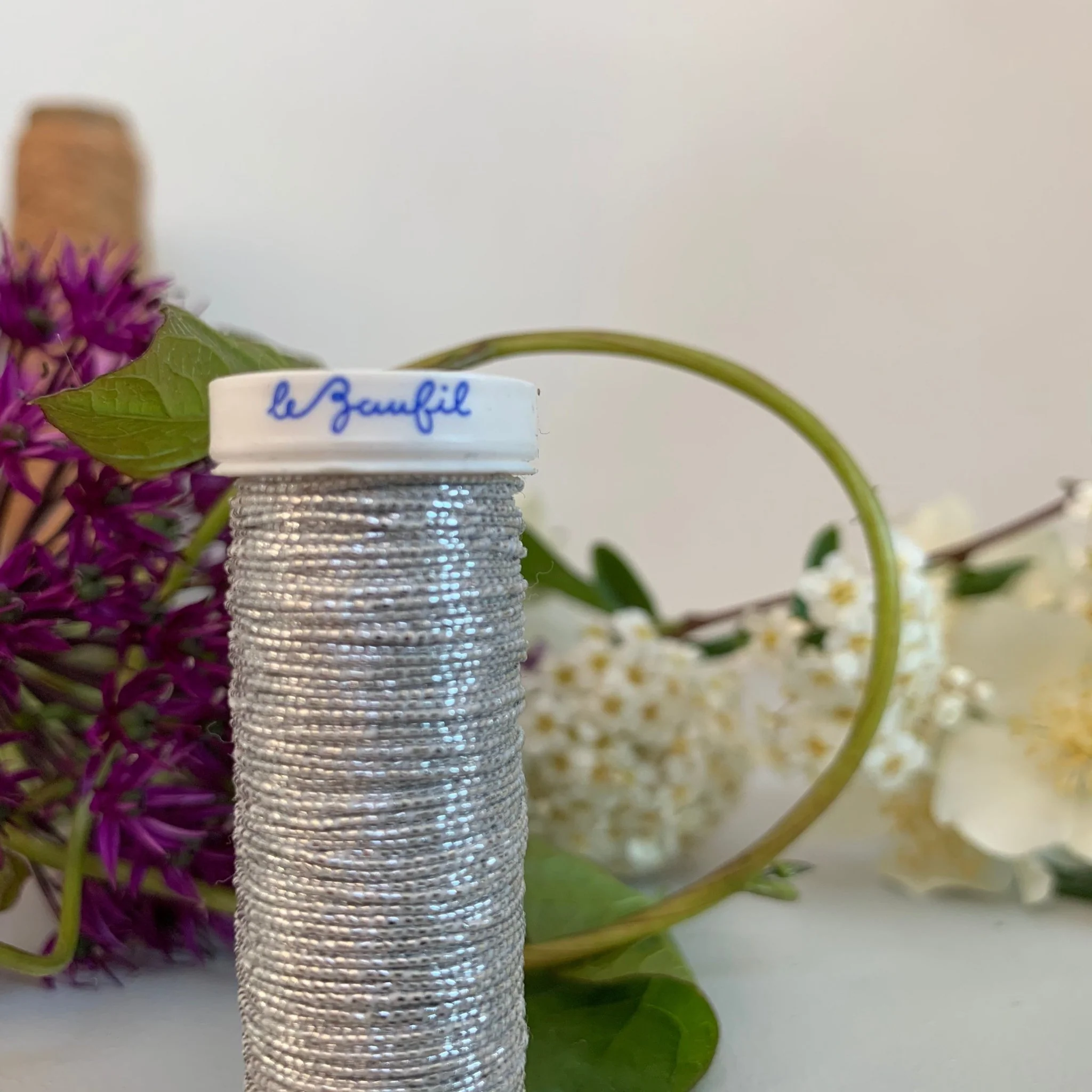 Bobine de fil élastique - argent 20m - Image 2
