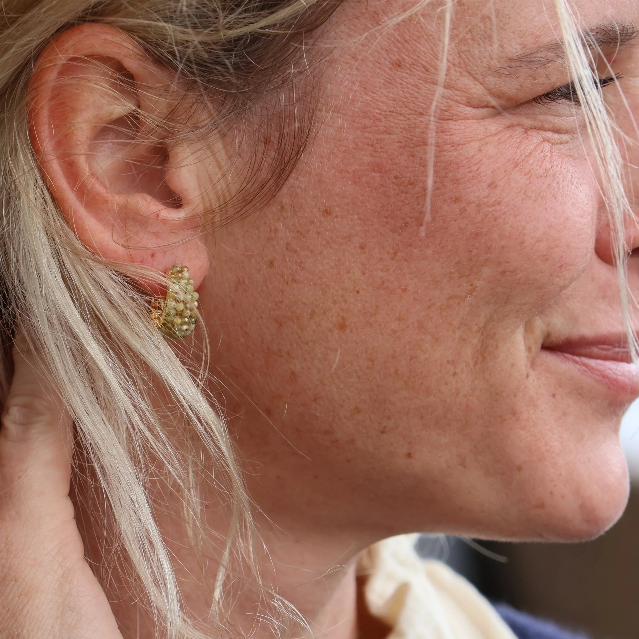Boucles d'oreilles Luna mousse - Image 3