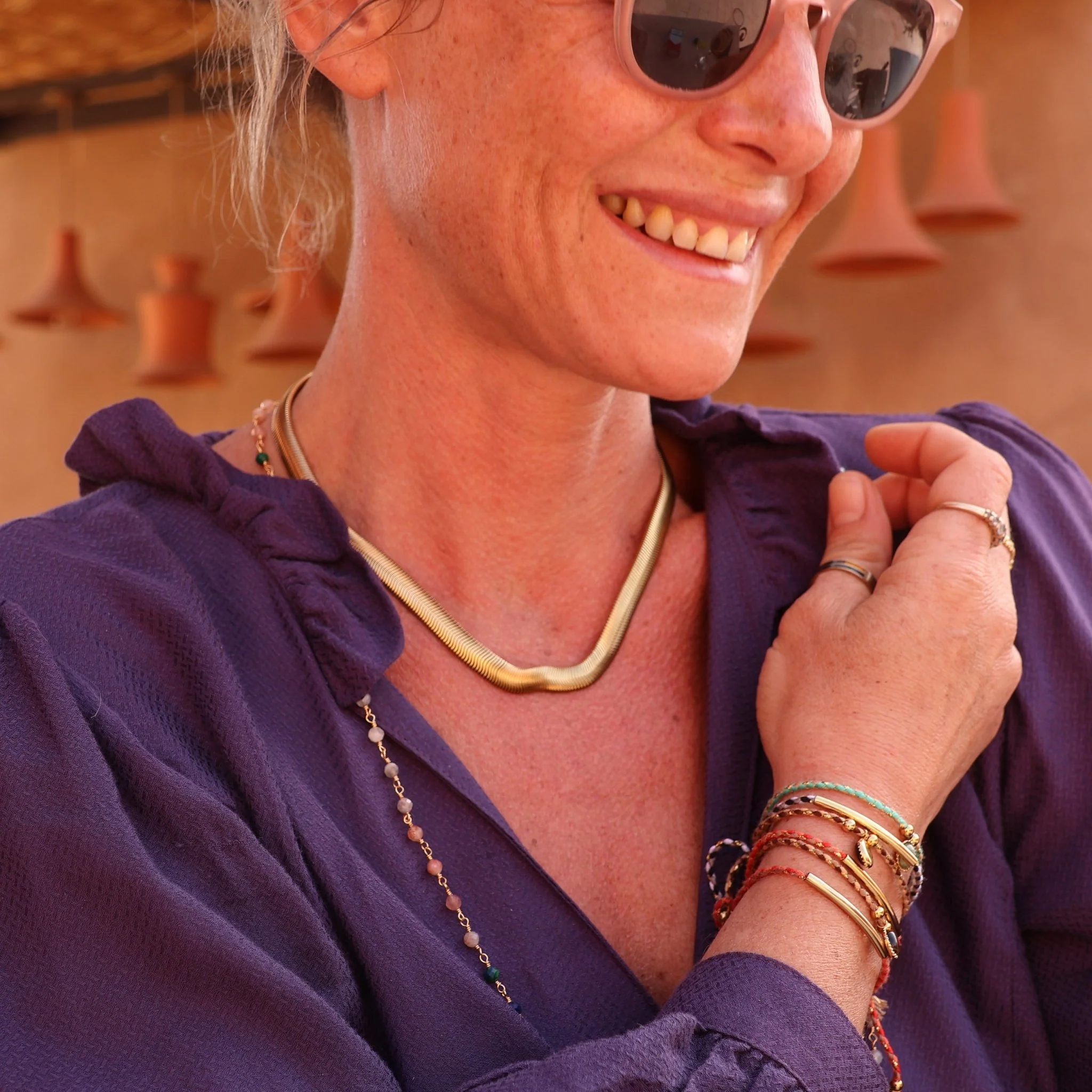 Collier "Compassion" doré