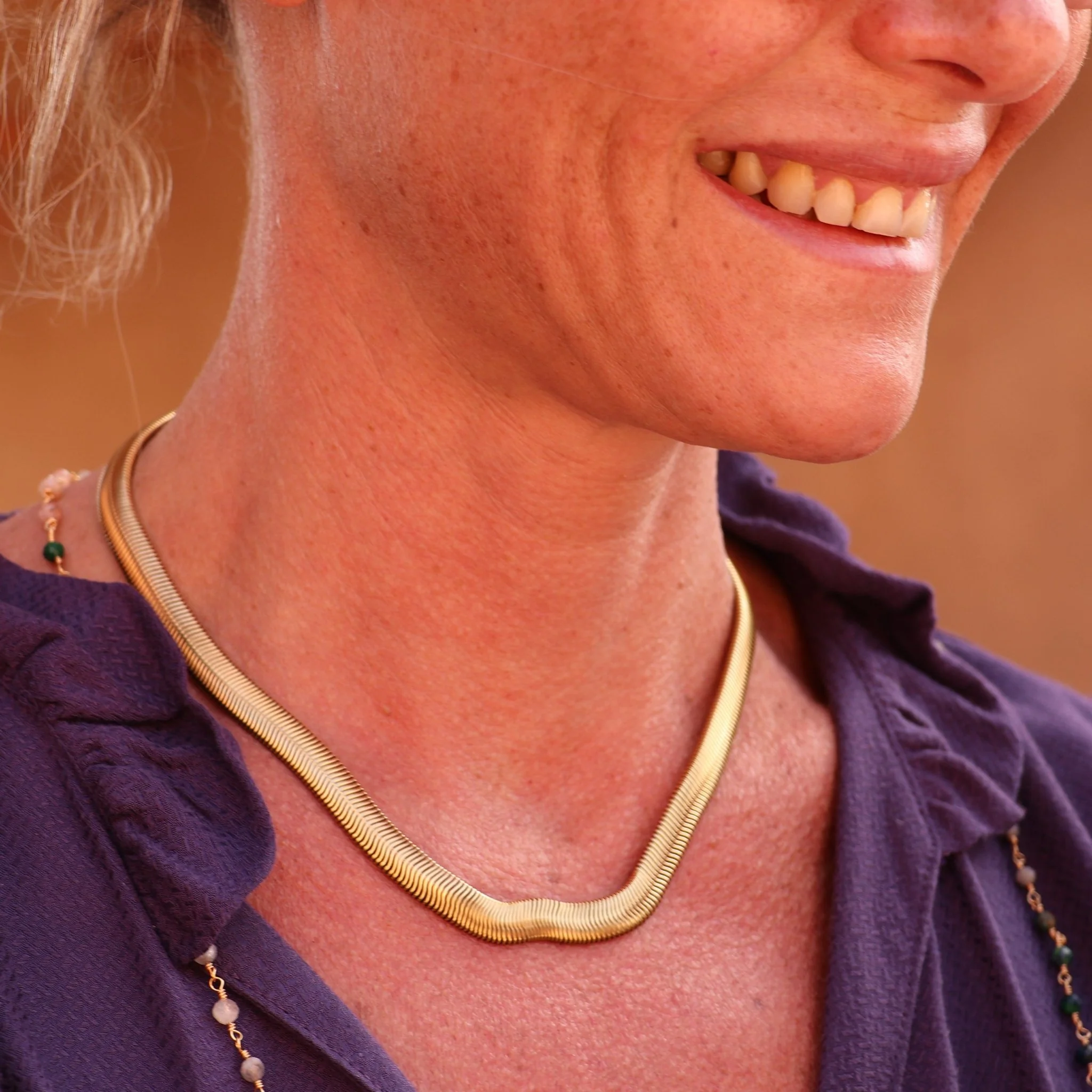Collier "Compassion" doré - Image 3