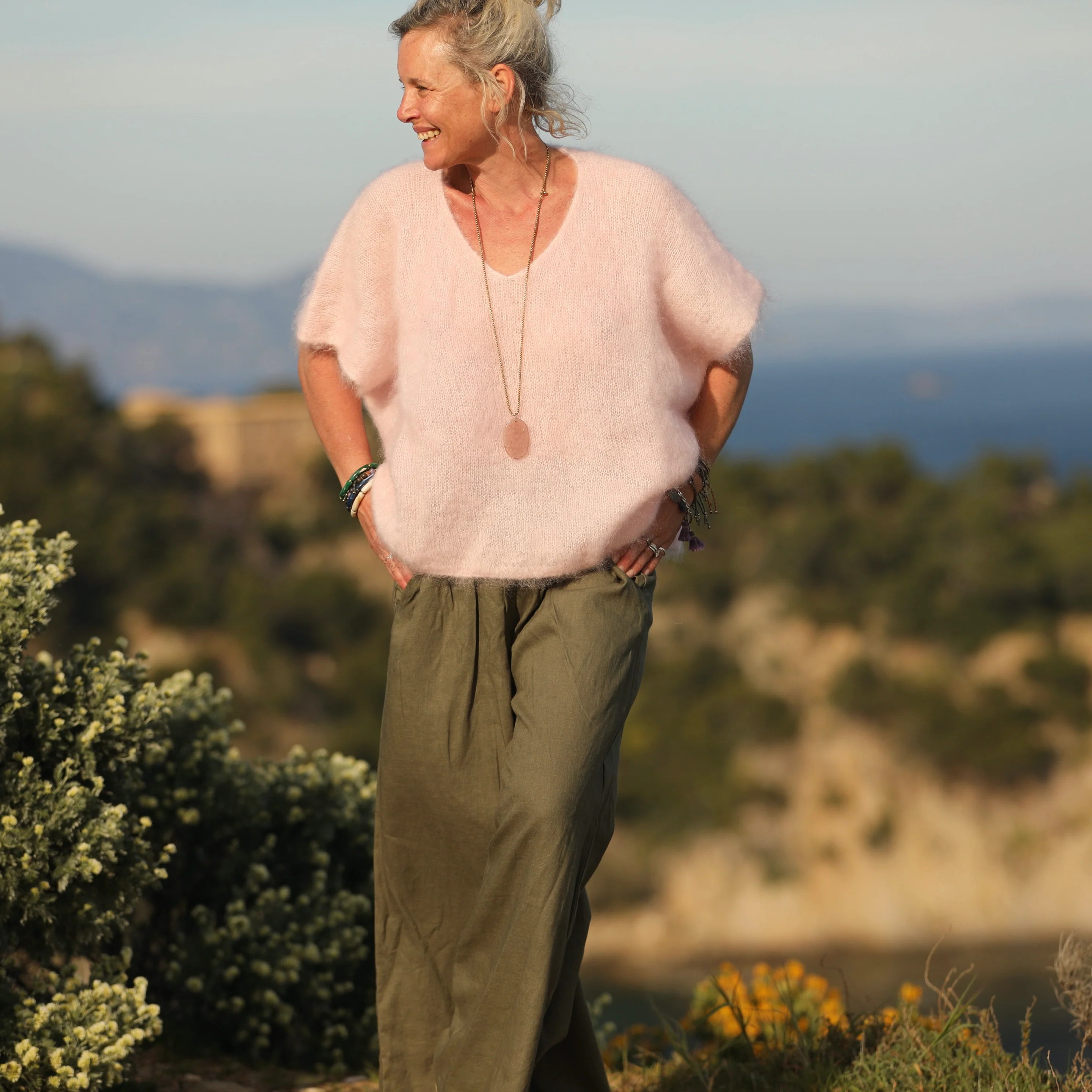 Cape Bérénice rose pale - Image 3