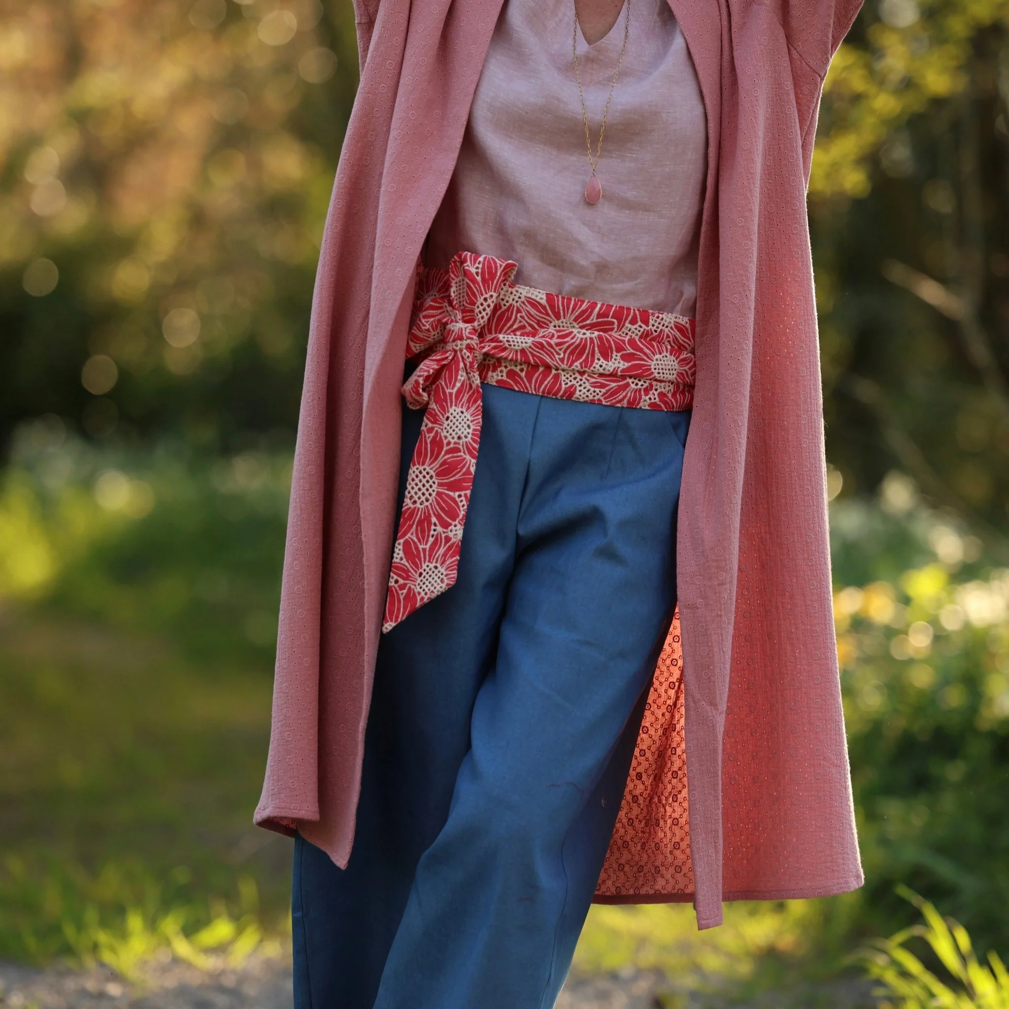 Ceinture Anita – Broderie rose gourmand - Image 7