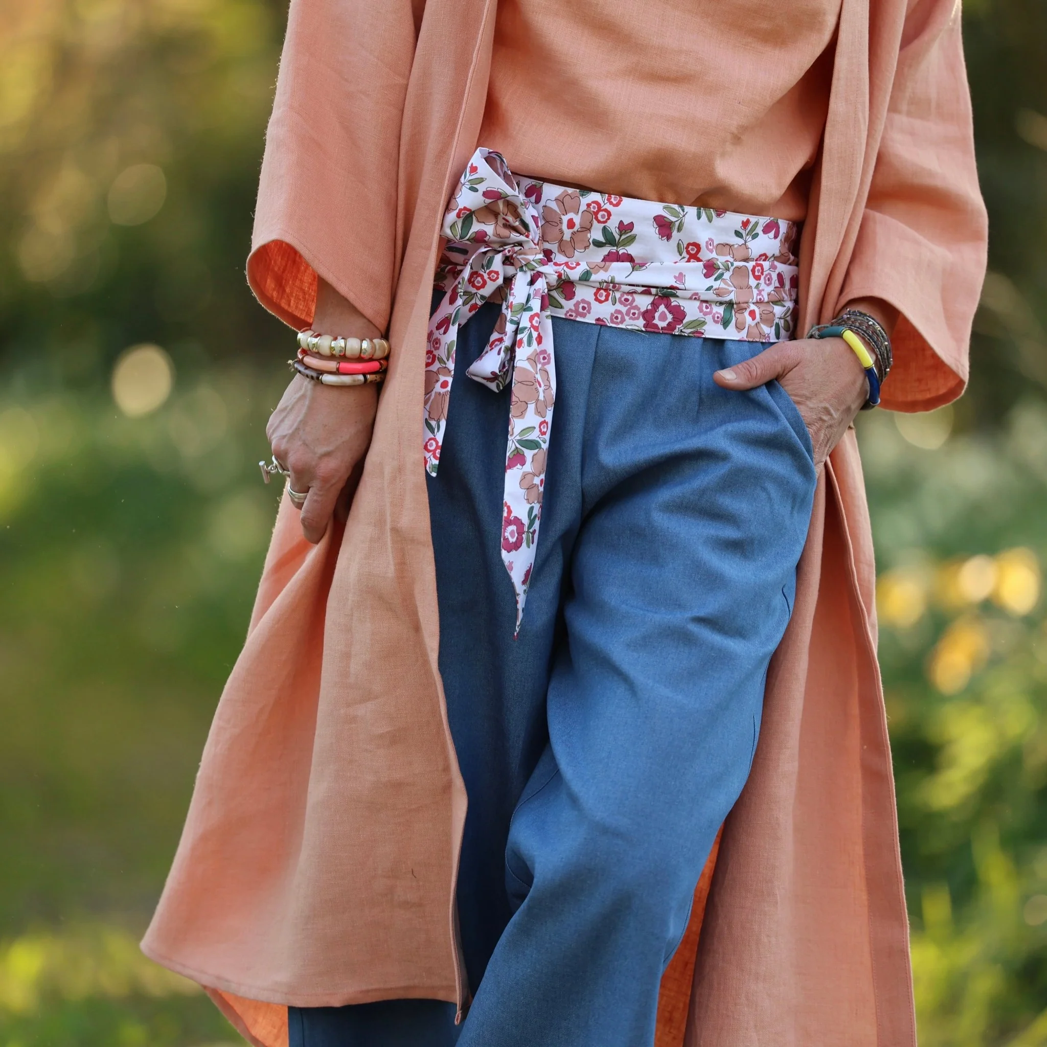 Ceinture Anita – Coton souffle fleuri