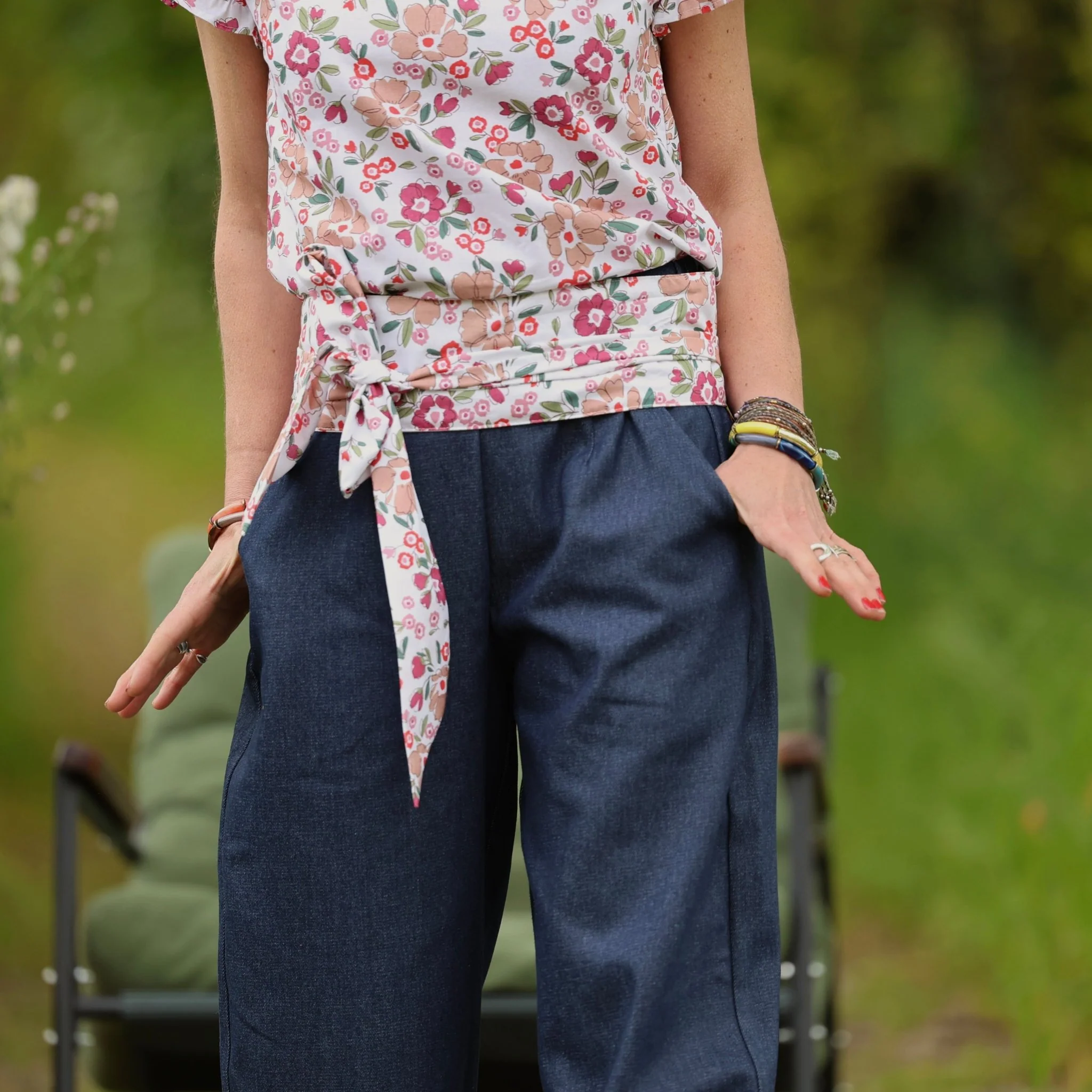 Ceinture Anita – Coton souffle fleuri - Image 8