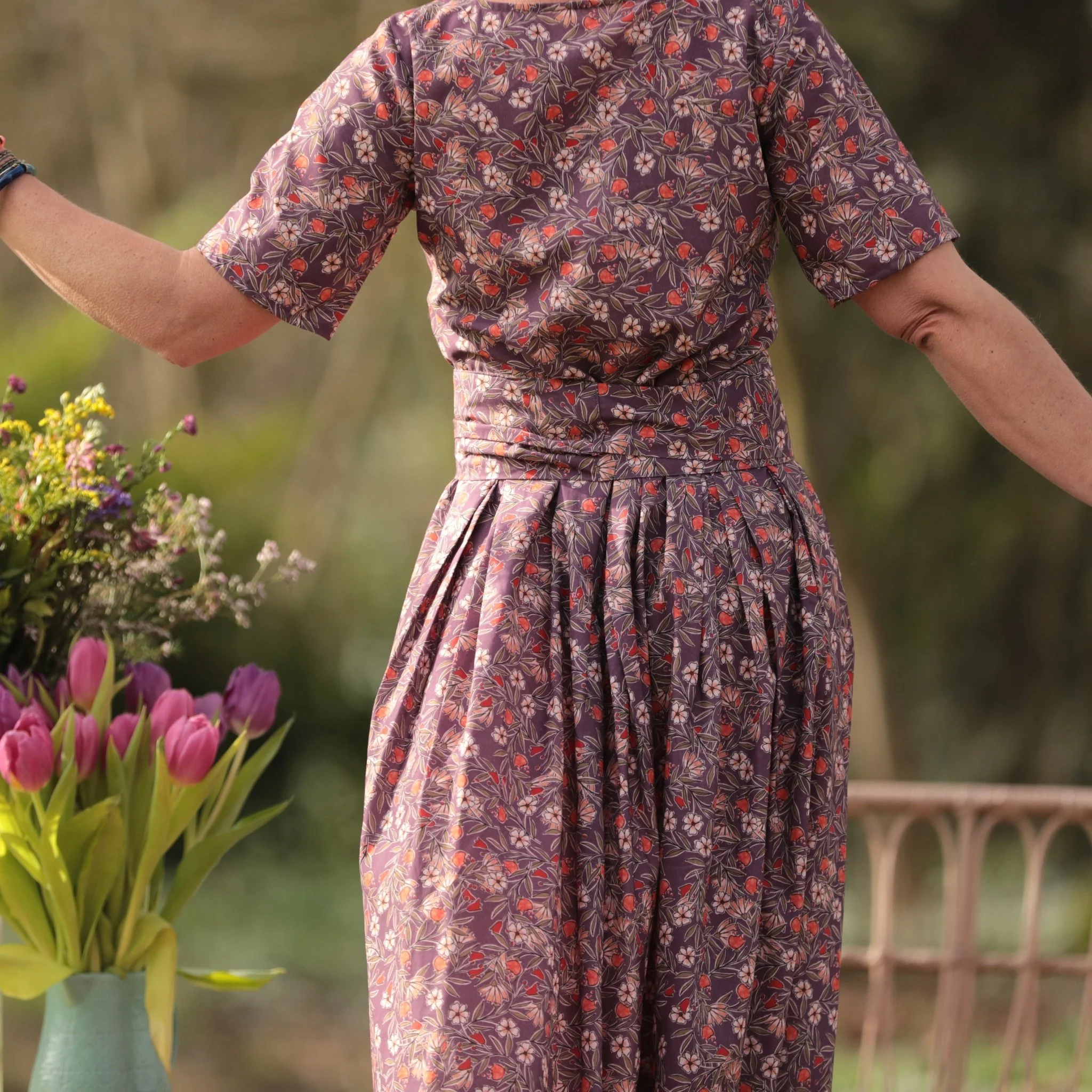 Ceinture Anita Fleurs d'aubergine - Image 5