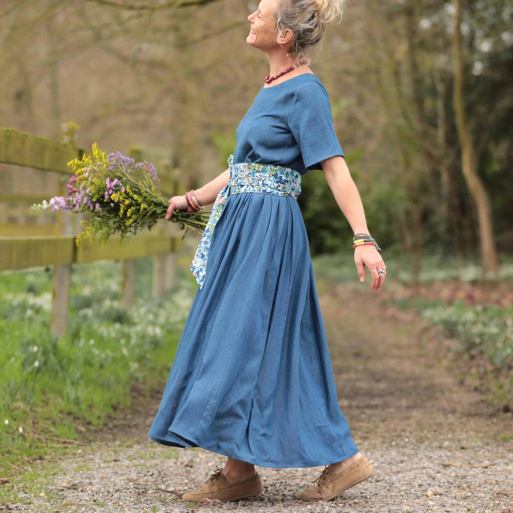 Ceinture Anita Fleurs d'indigo - Image 4