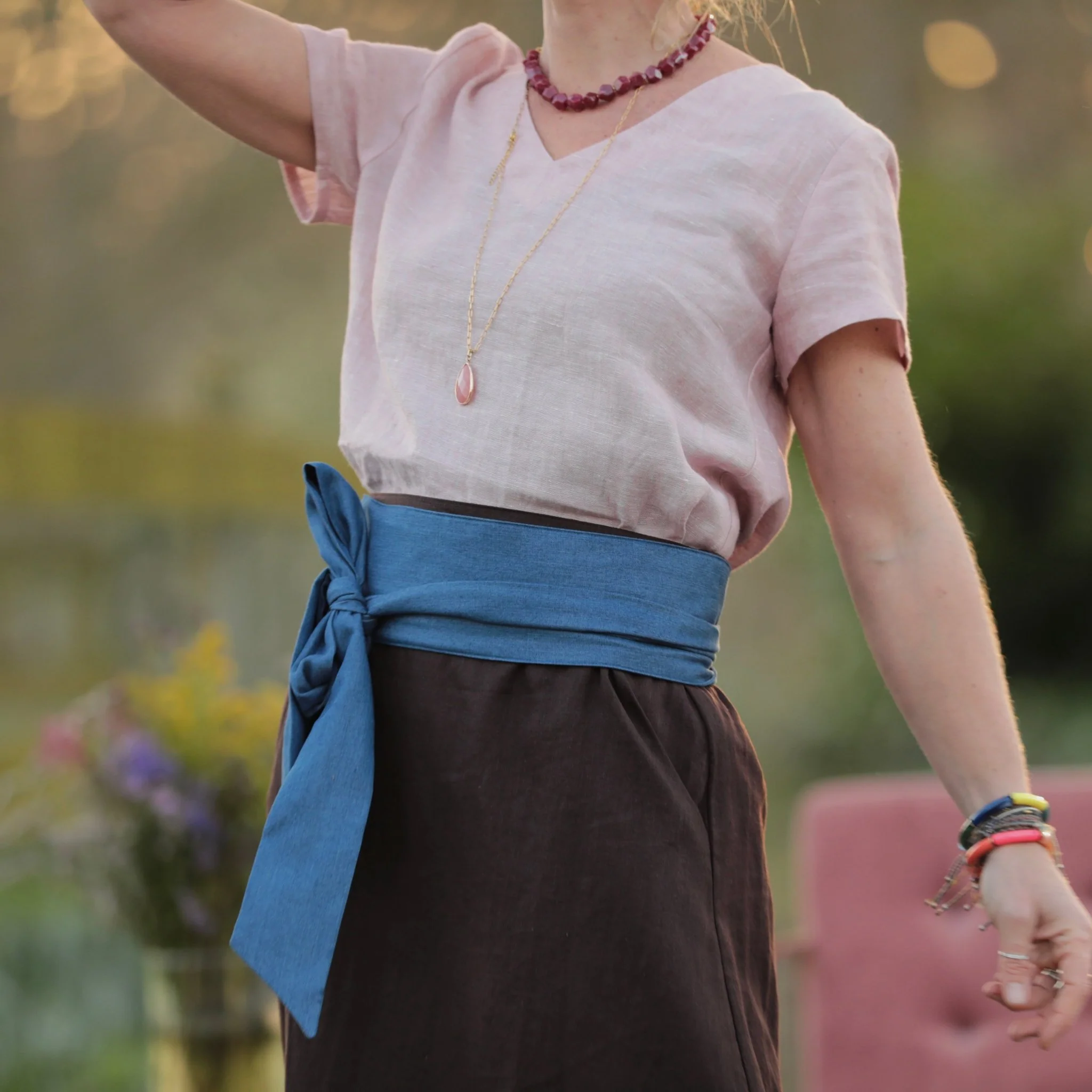 Ceinture Anita - jean lyocel bleu - Image 2