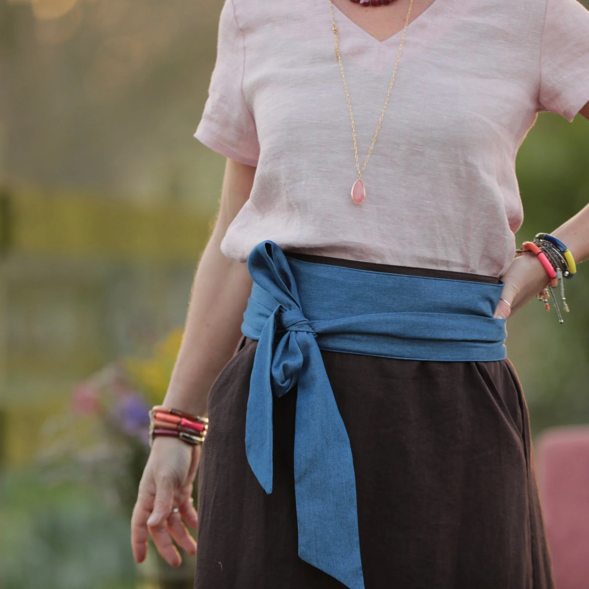 Ceinture Anita - jean lyocel bleu - Image 4