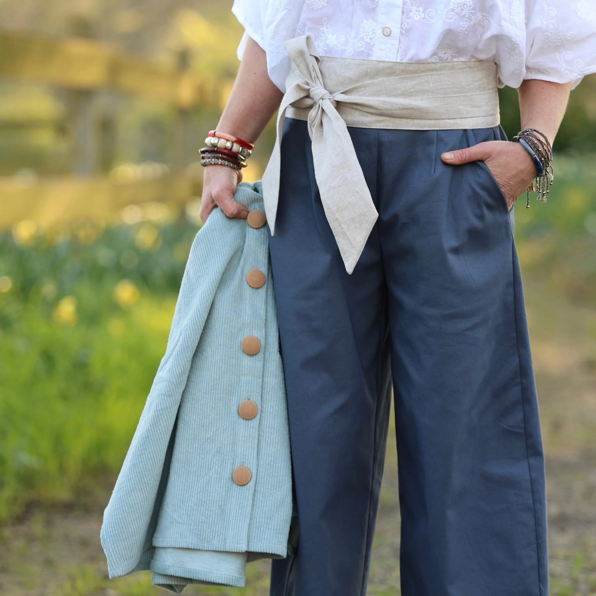 Ceinture Anita - lin chiné ficelle - Image 3