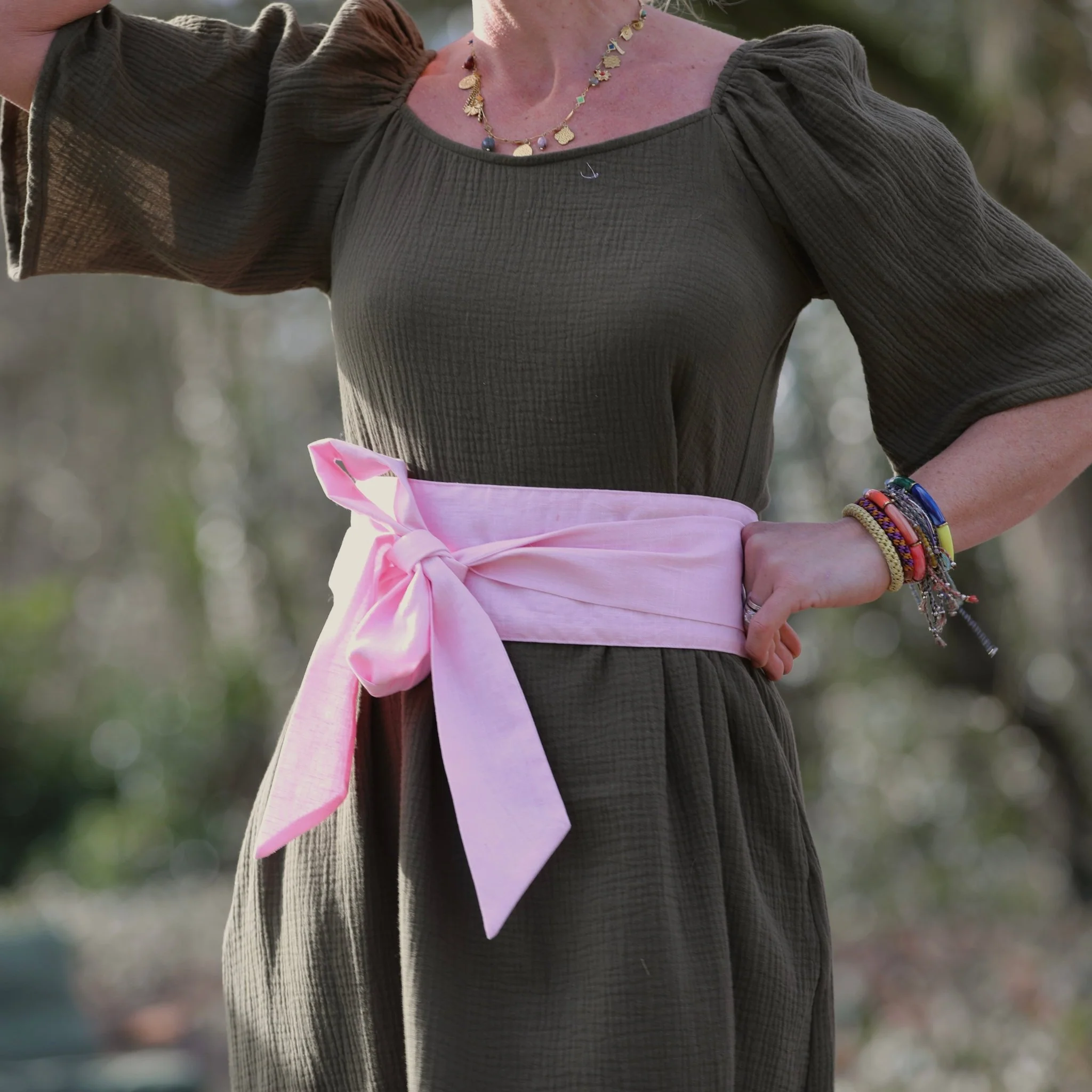 Ceinture Anita lin rose dragée - Image 3