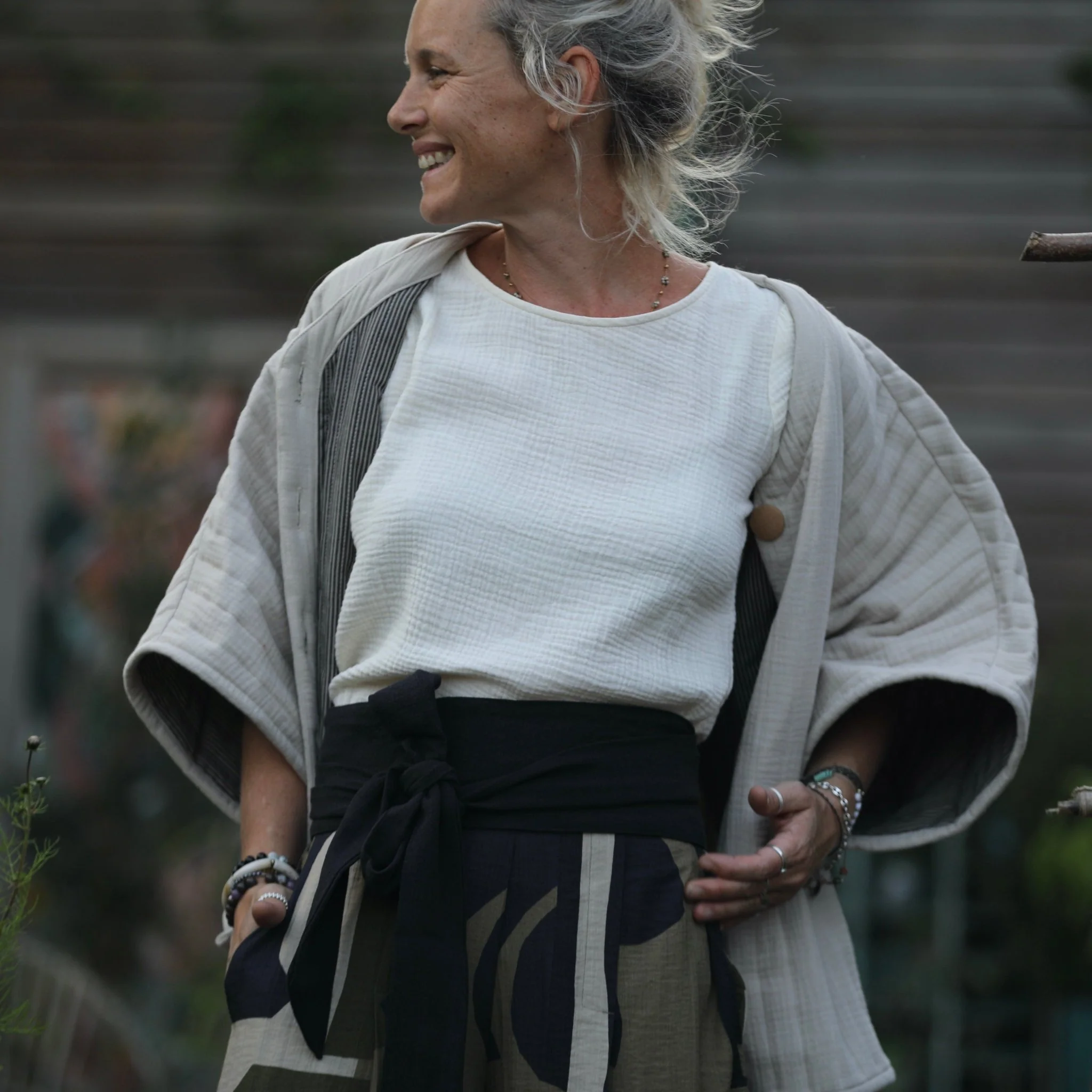 Ceinture Anita  - lin stone wash noir - Image 3