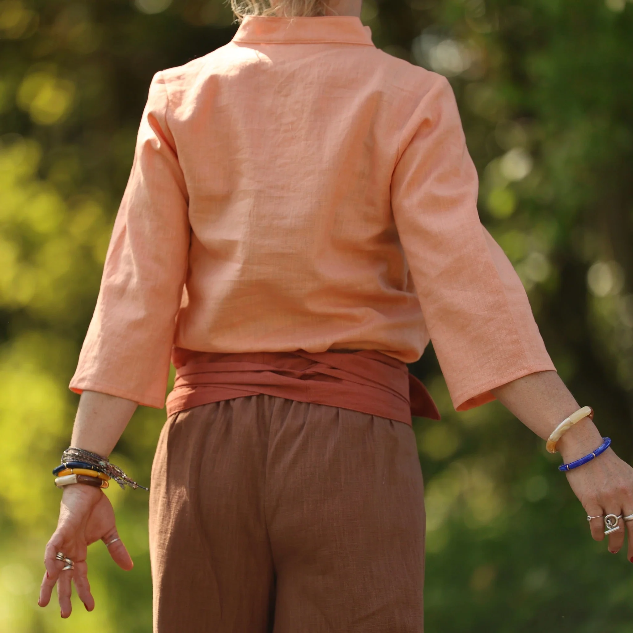 Ceinture Anita - lin terracotta - Image 10