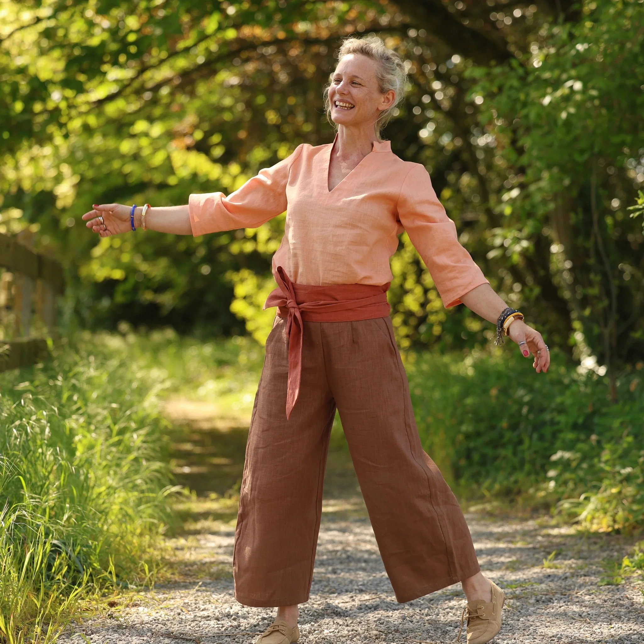 Ceinture Anita - lin terracotta - Image 12