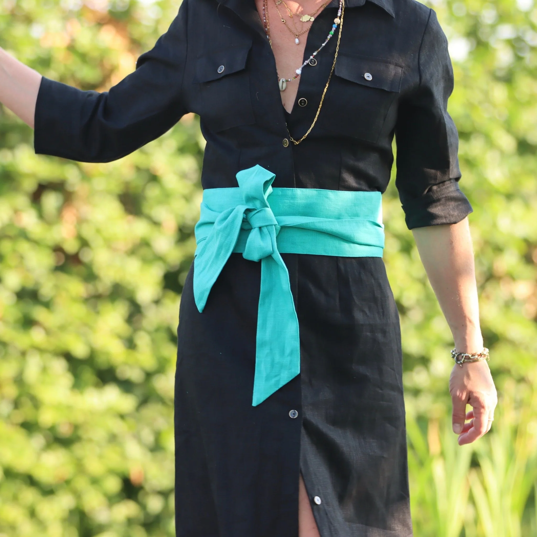 Ceinture Anita lin turquoise - Image 4