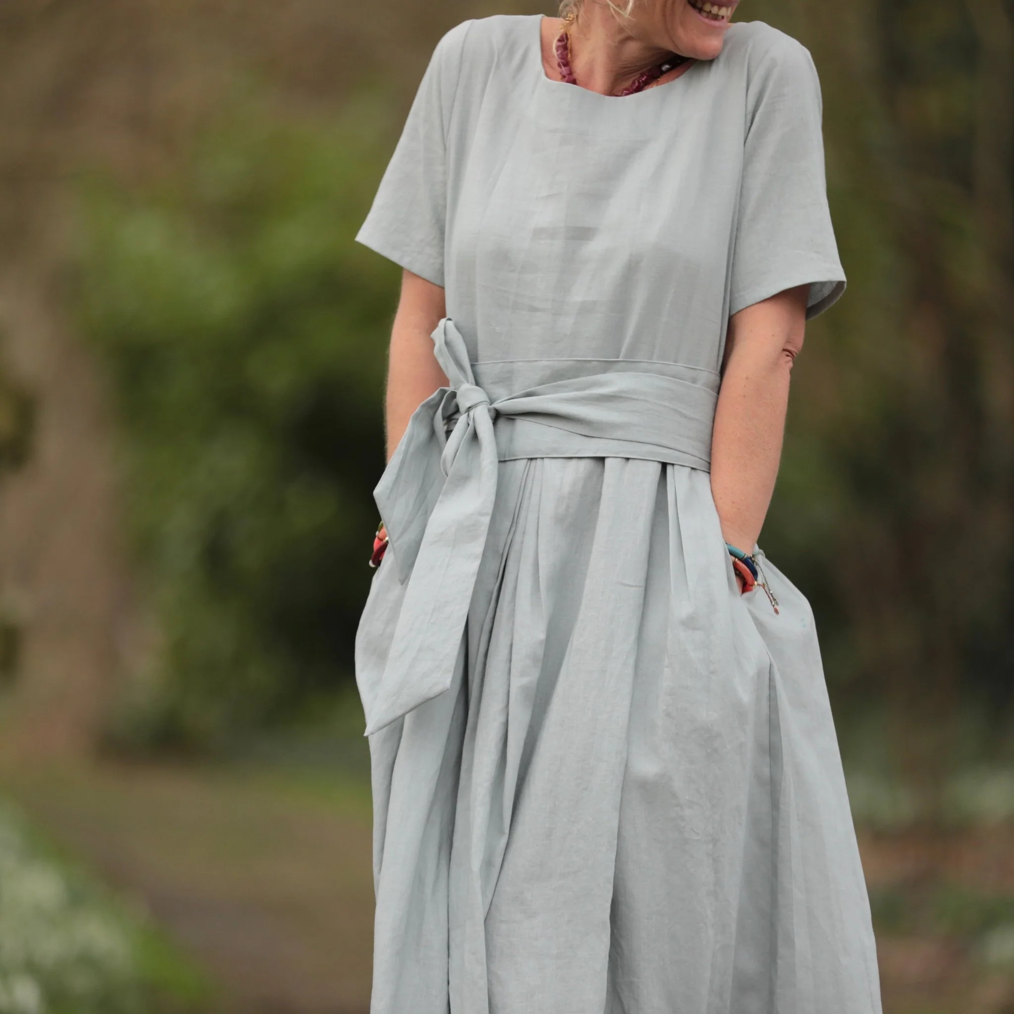 Ceinture Anita - Lin vert d'eau - Image 6