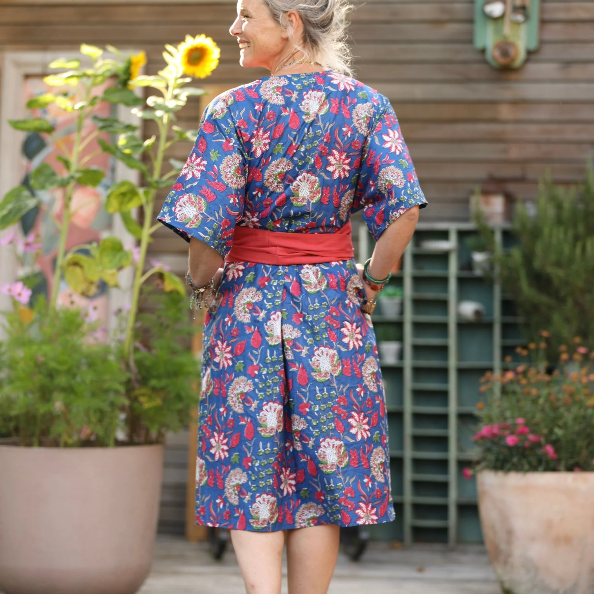Ceinture Anita -Viscose/lin papaye - Image 4