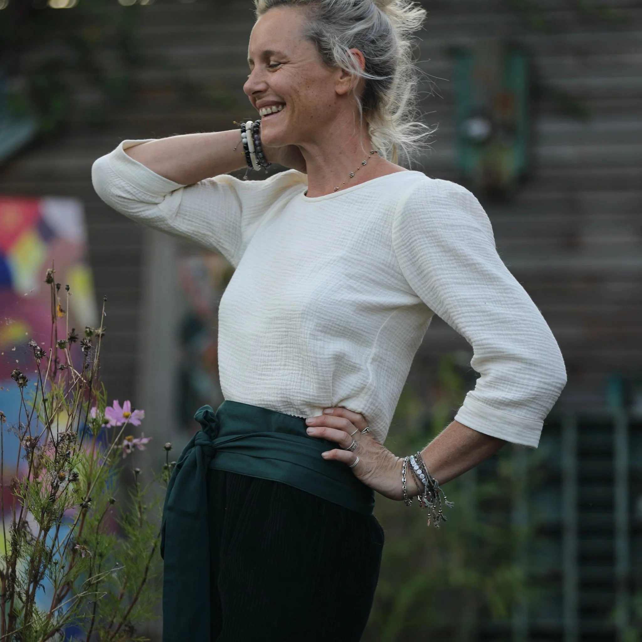 Ceinture Anita  - viscose vert anglais - Image 5