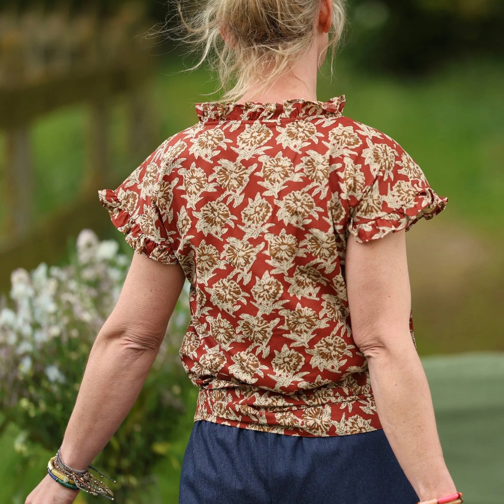 Ceinture Anita – Voile de coton hibiscus - Image 6