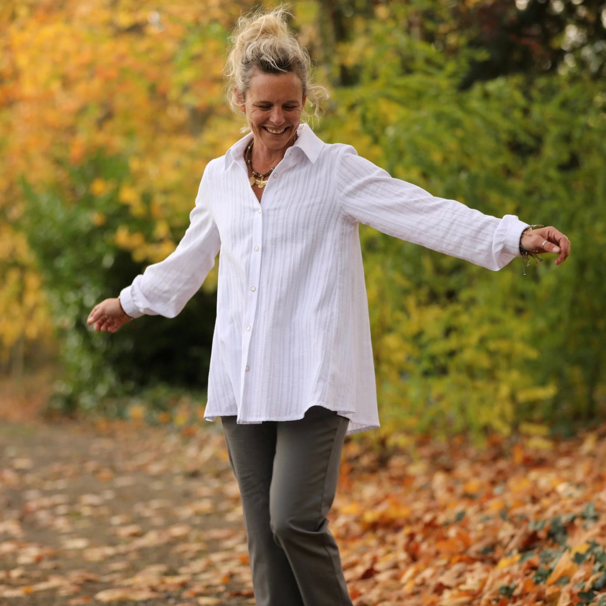 Chemise Caroline - broderie Liseron blanc - Image 4