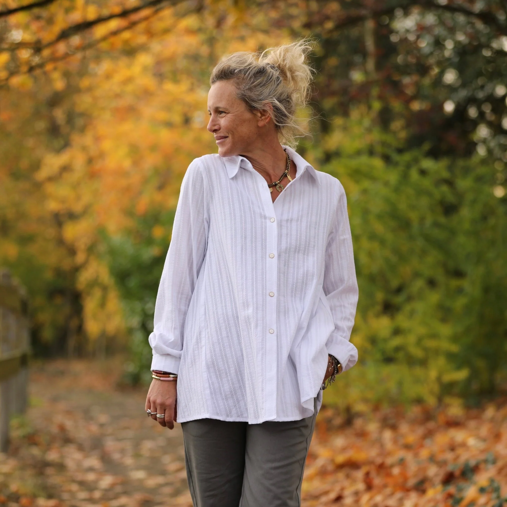 Chemise Caroline - broderie Liseron blanc - Image 5