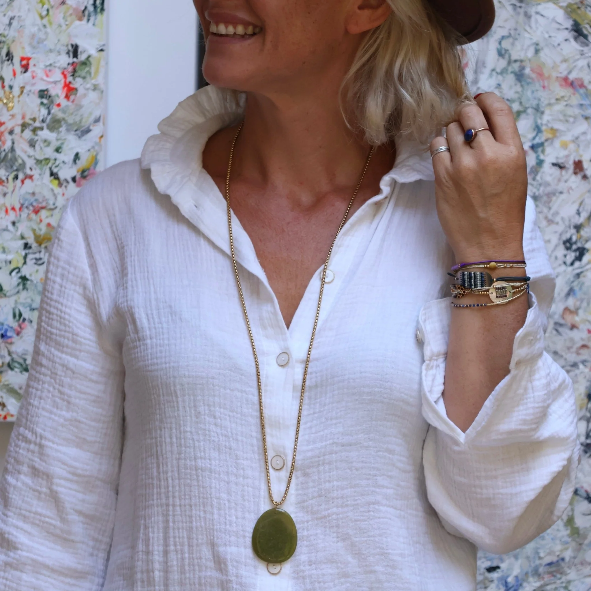 Collier Harmonie épidote - Image 3