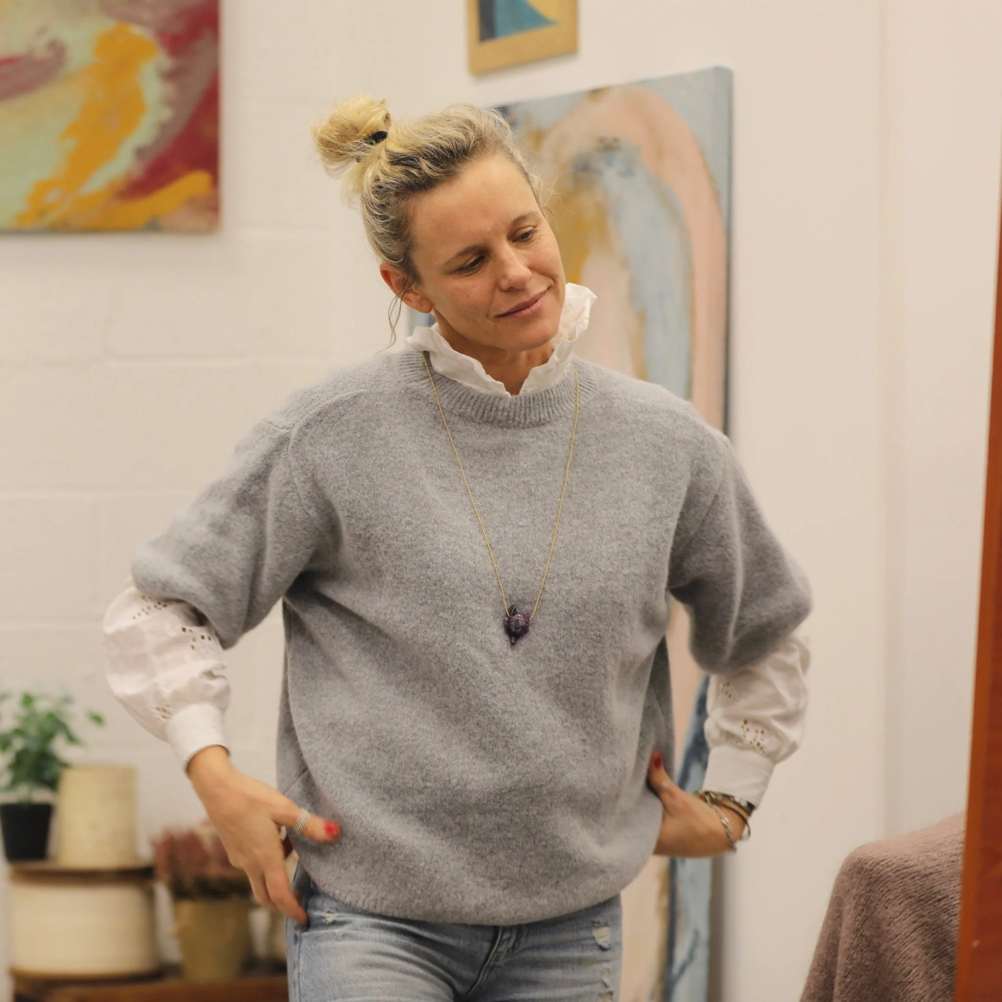 Collier Liberté violette - Image 5