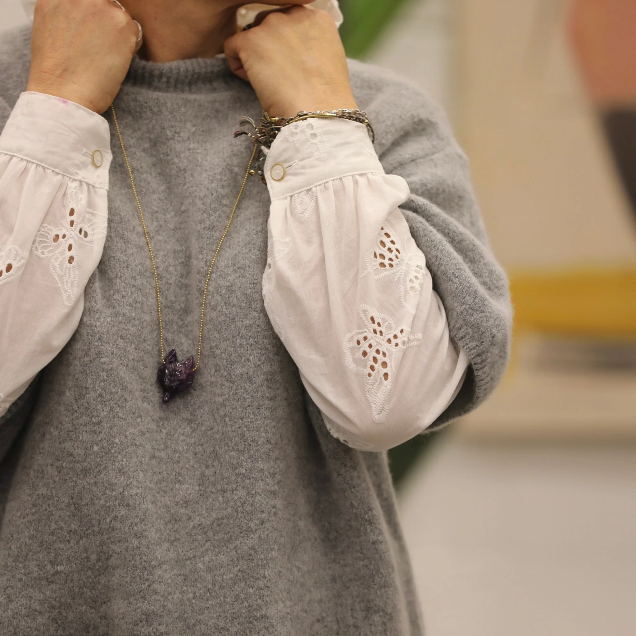 Collier Liberté violette - Image 9
