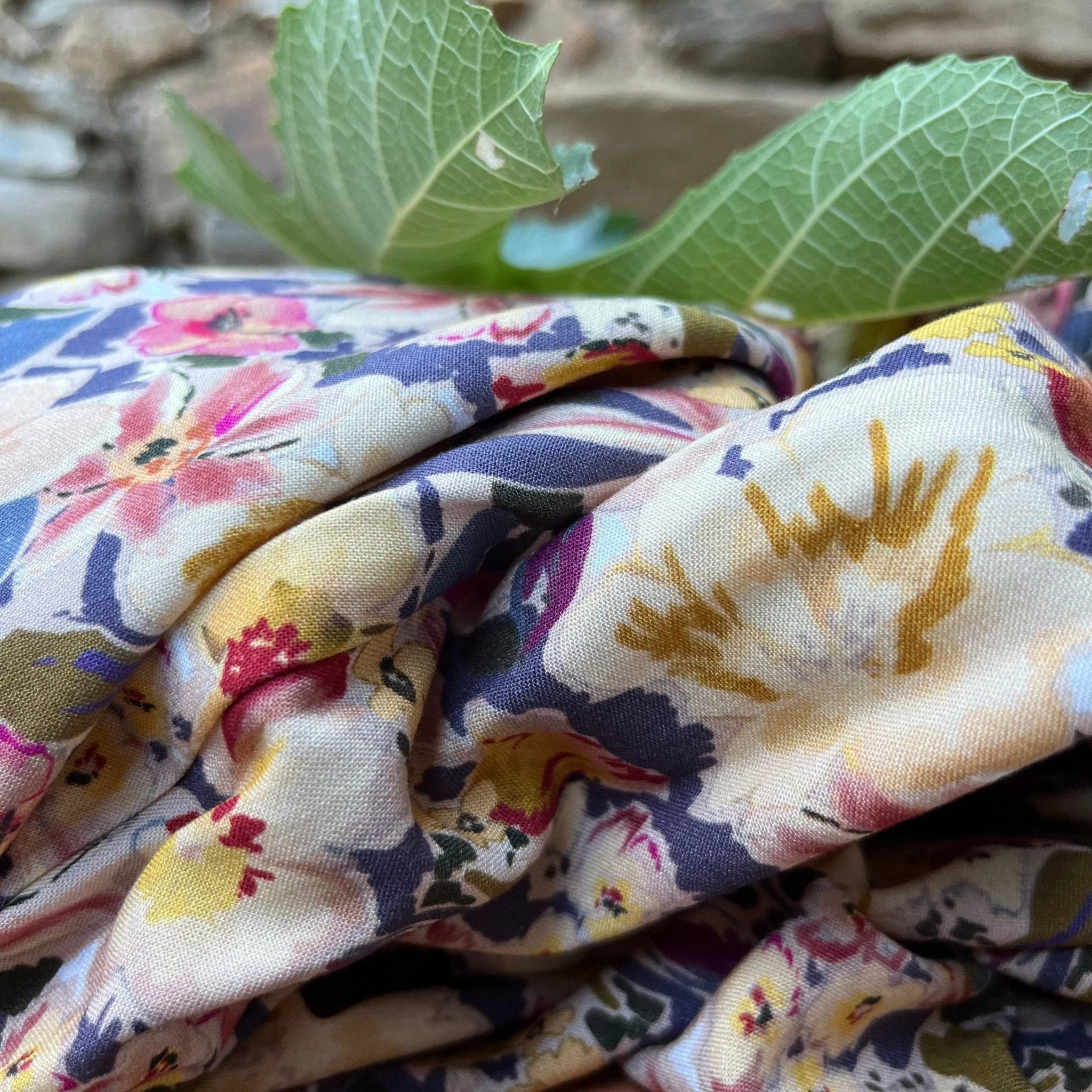 Coupon - viscose aquarelle 130x360 (B38)