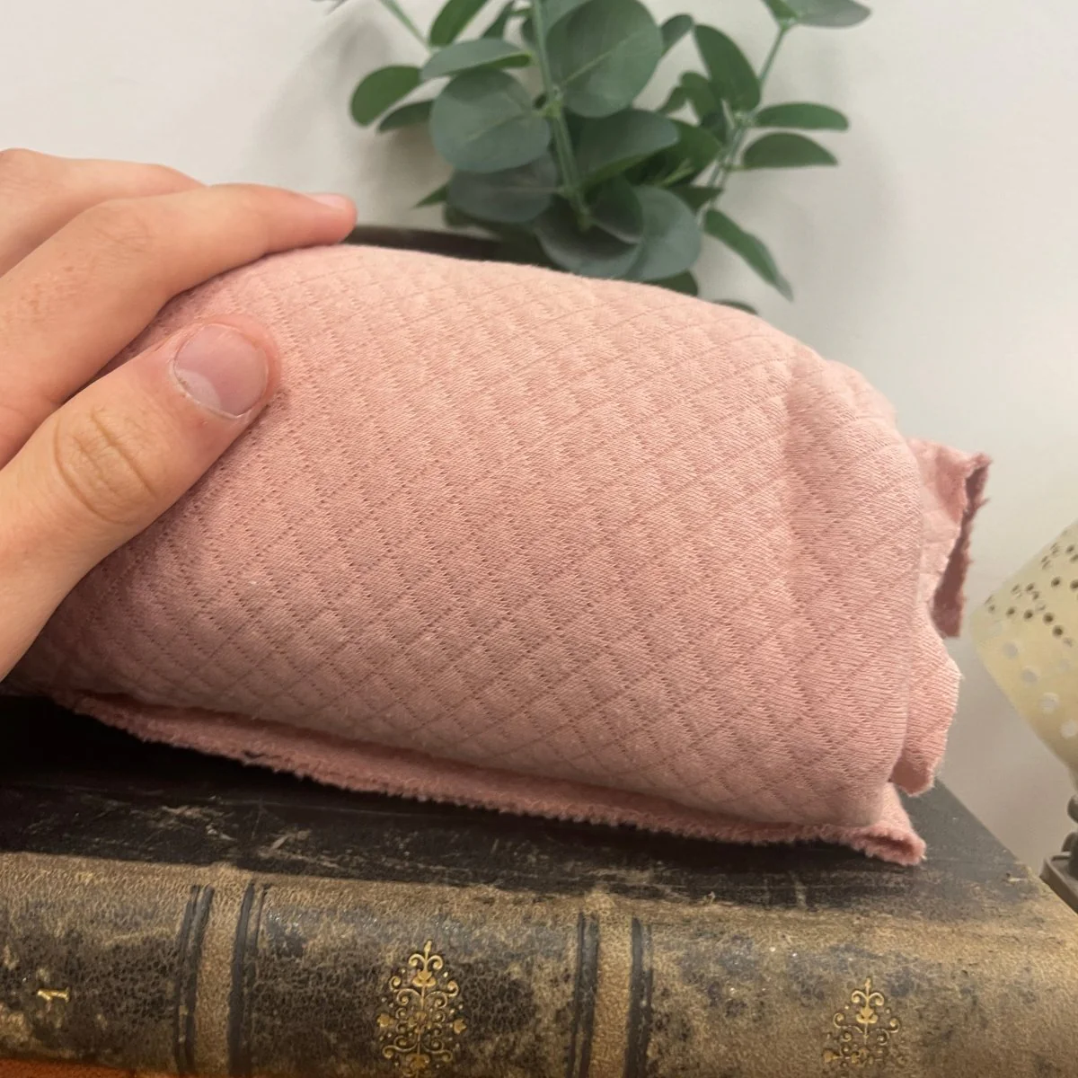 coupon - coton rose boisé 160x260-C22 - Image 2