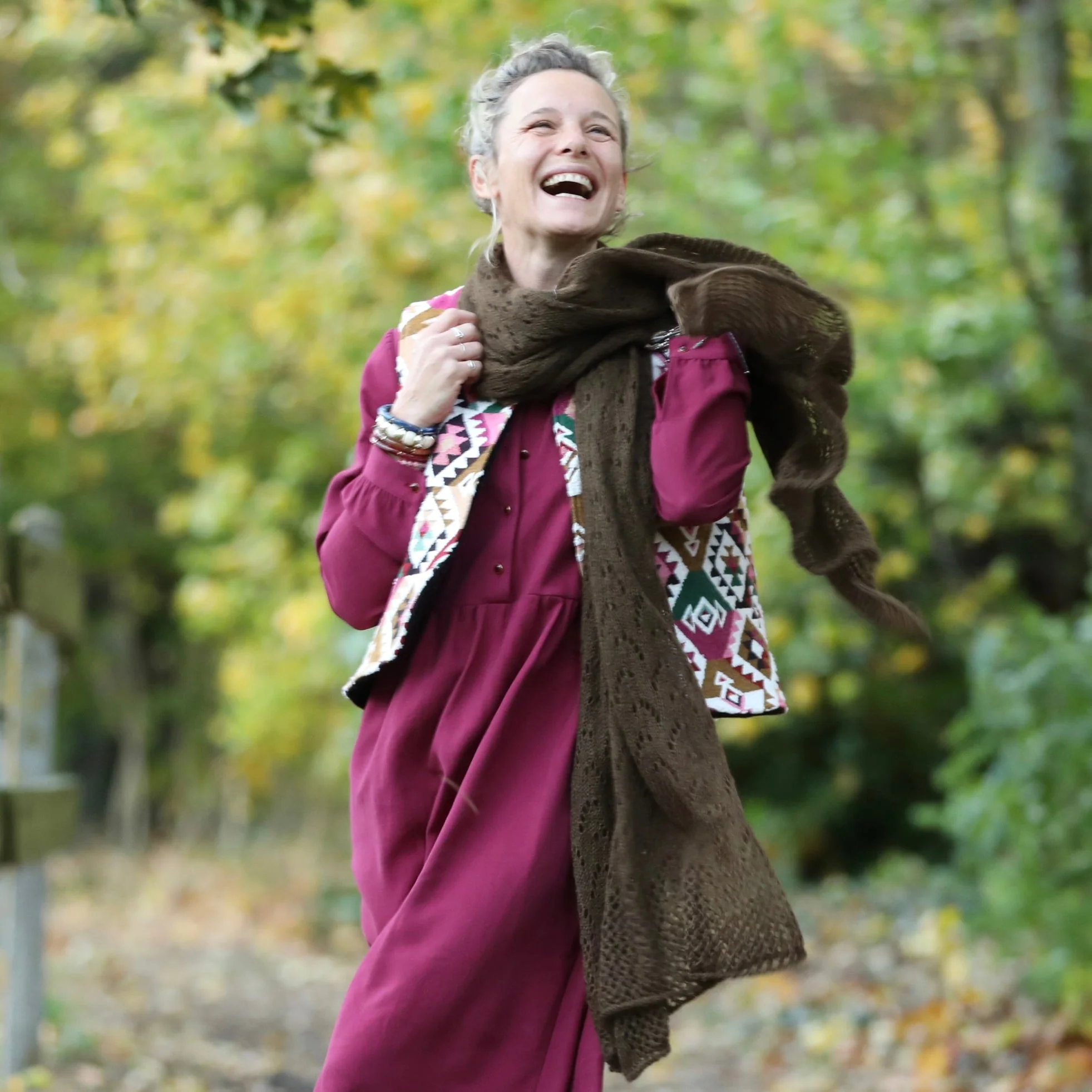 Écharpe Léonie chocolat - Image 3