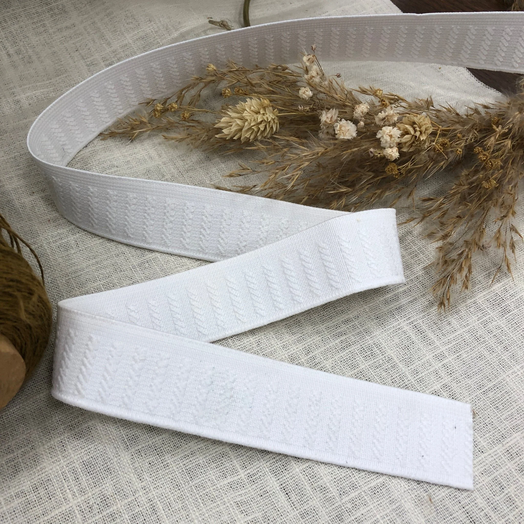 Élastique "monte-jupe" gros grain 2,5 cm - au mètre -