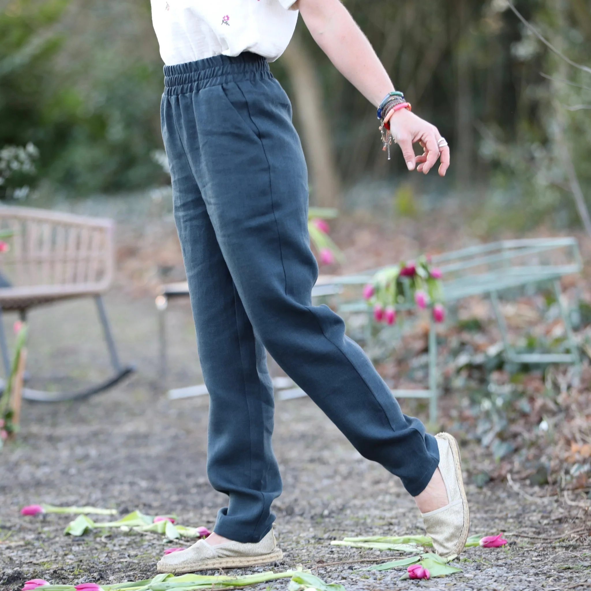 Pantalon Eliot - Lin canard