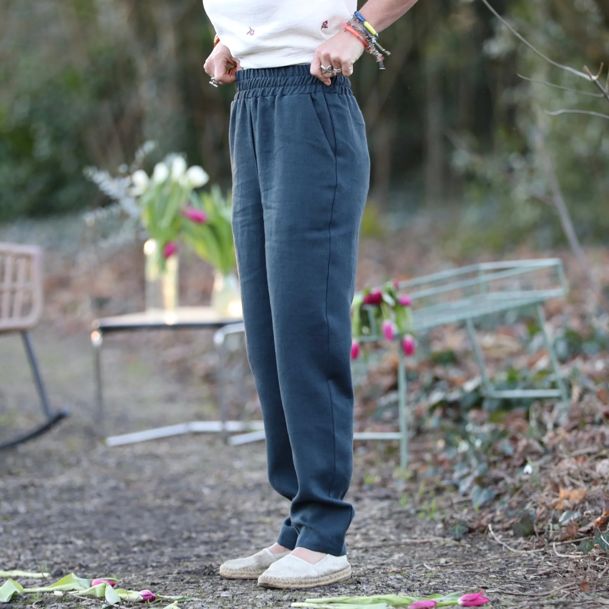 Pantalon Eliot - Lin canard - Image 4