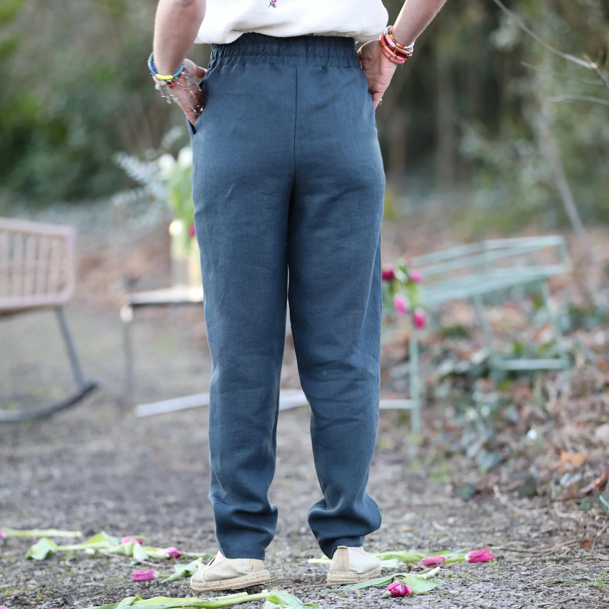 Pantalon Eliot - Lin canard - Image 5
