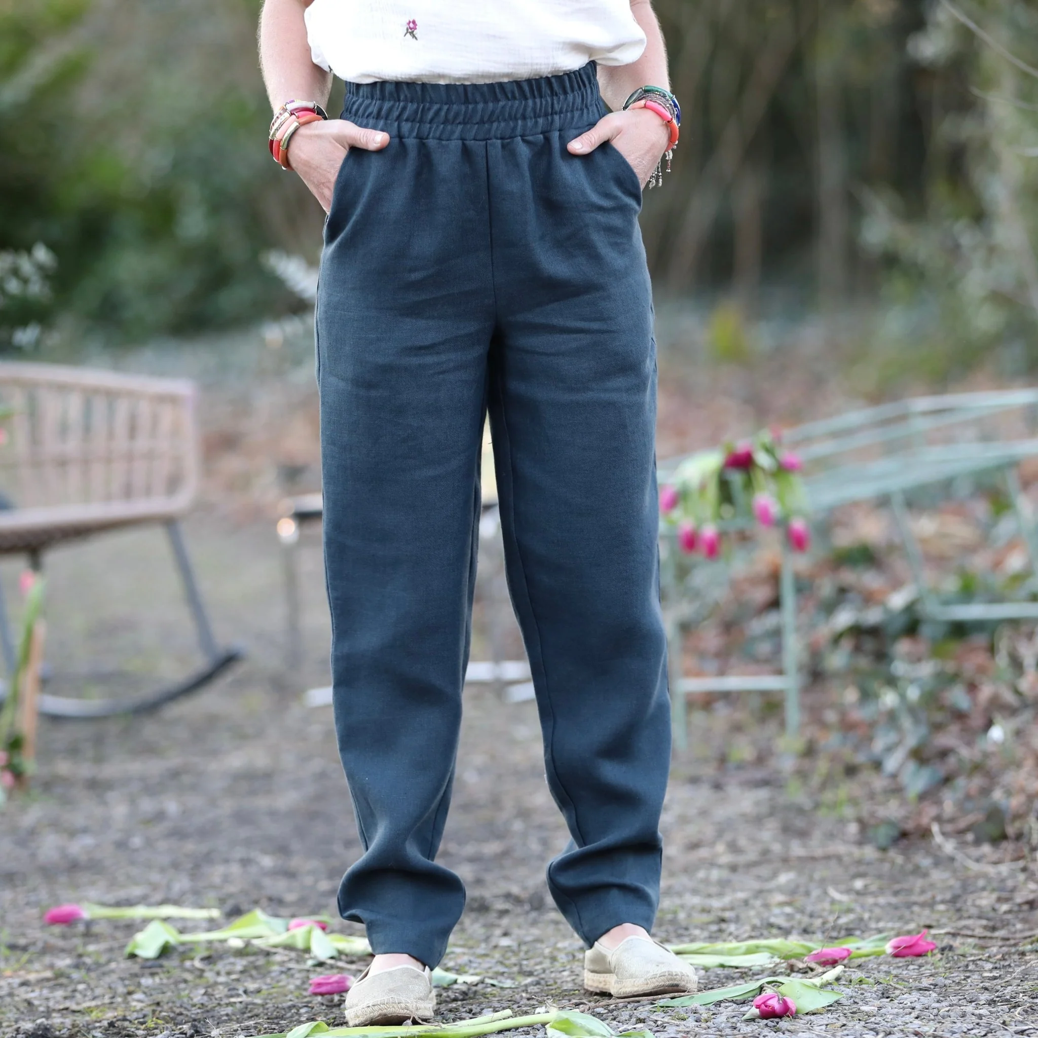 Pantalon Eliot - Lin canard - Image 6