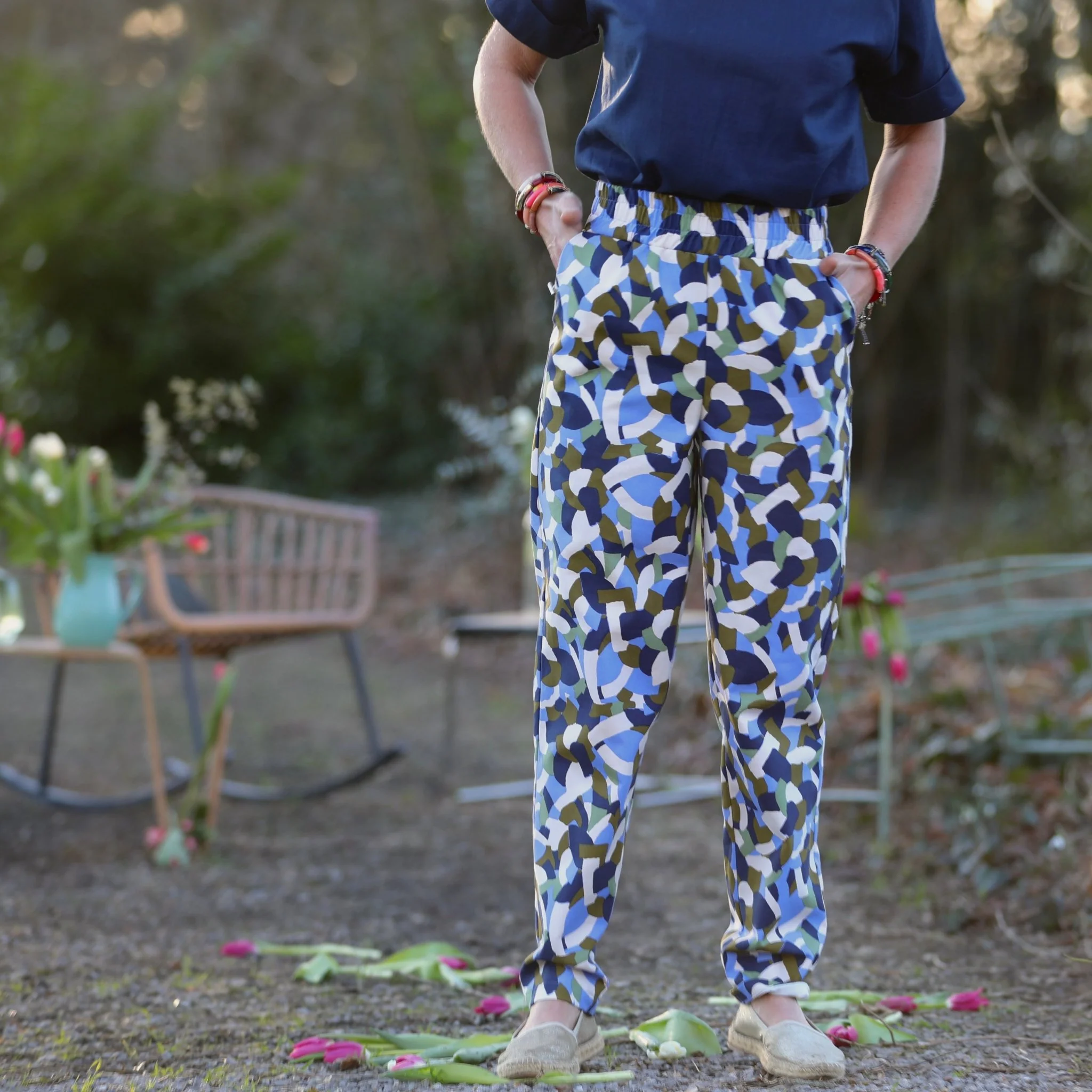 Pantalon Eliot - Toile de coton voile végétal - Image 4