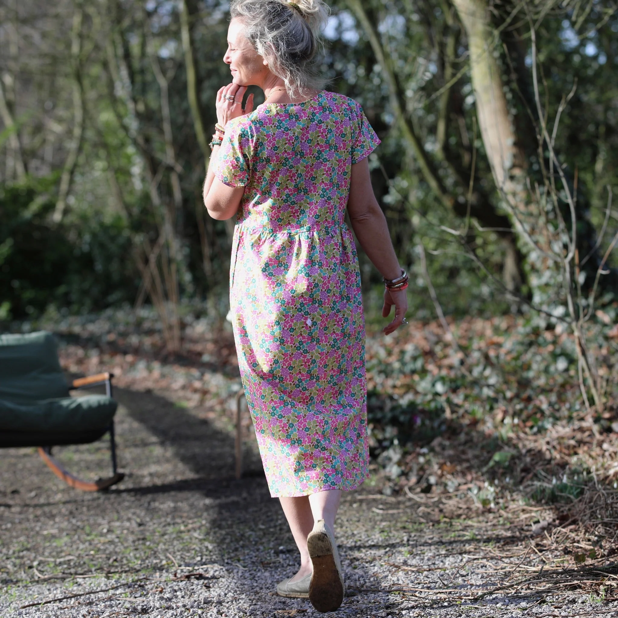 Robe Elsie - Coton floral vintage - Image 3