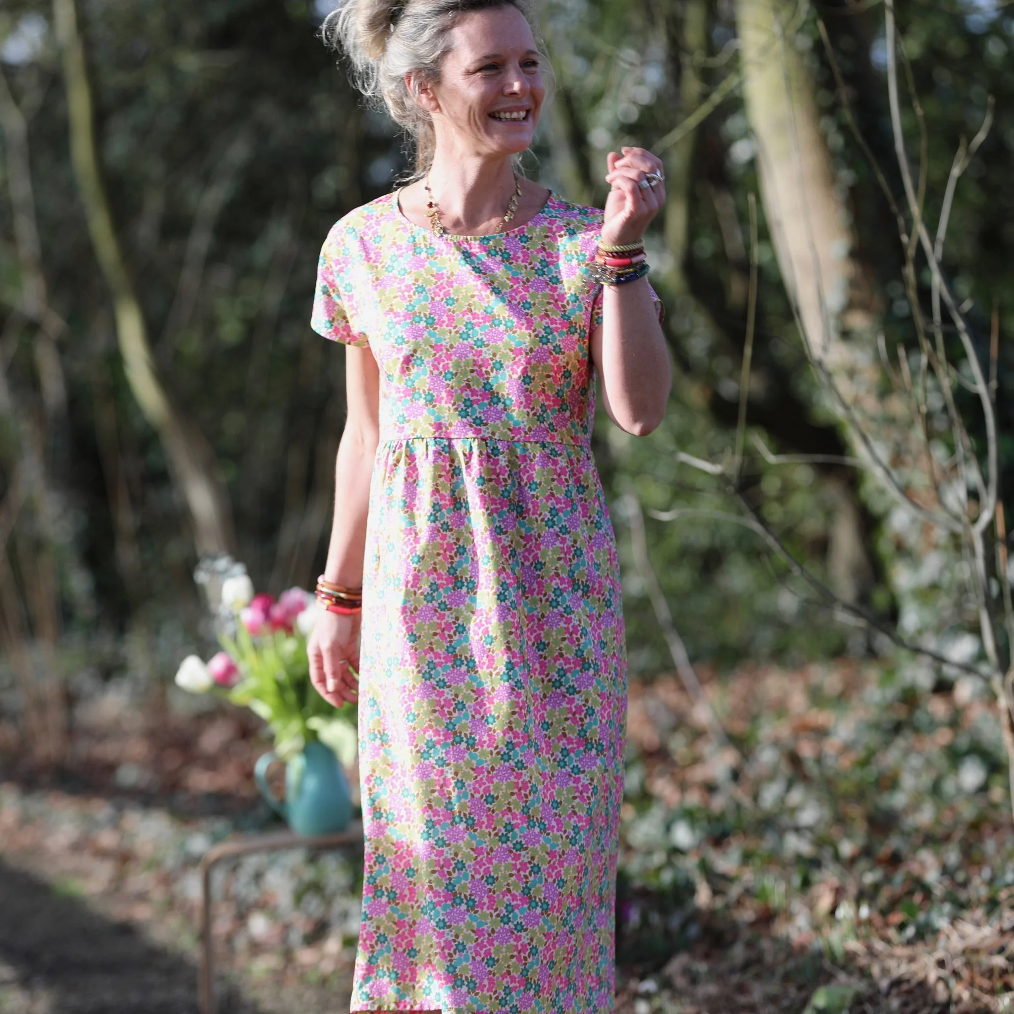 Robe Elsie - Coton floral vintage - Image 5