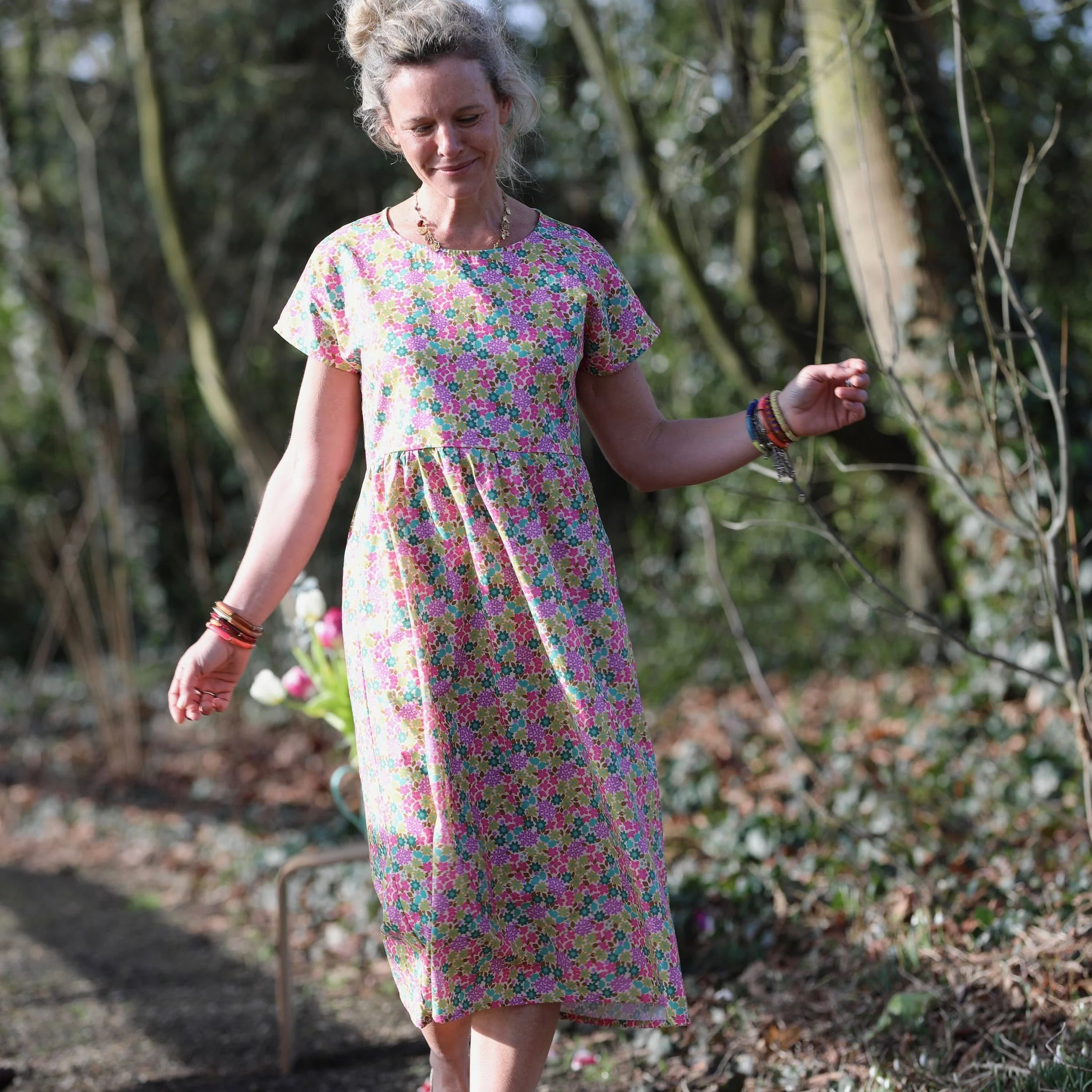 Robe Elsie - Coton floral vintage - Image 6