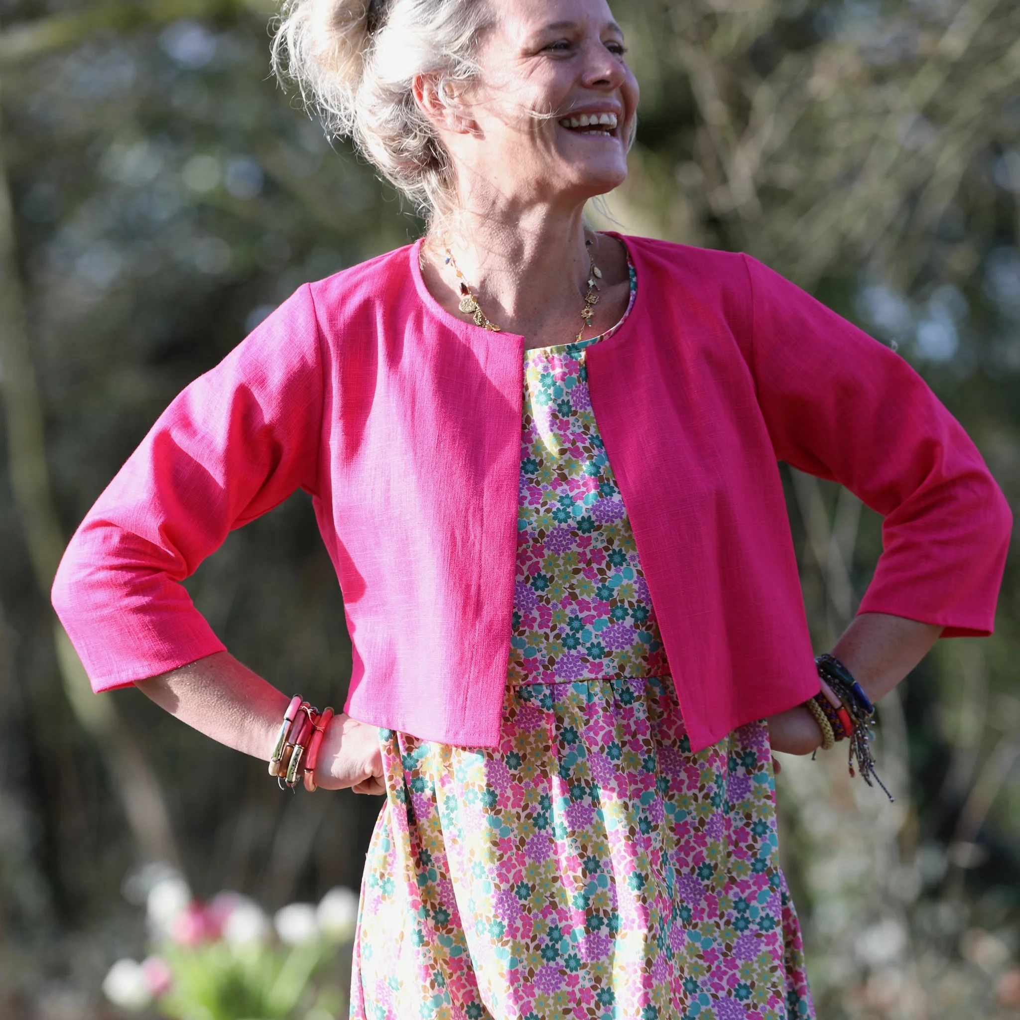 Robe Elsie - Coton floral vintage - Image 7