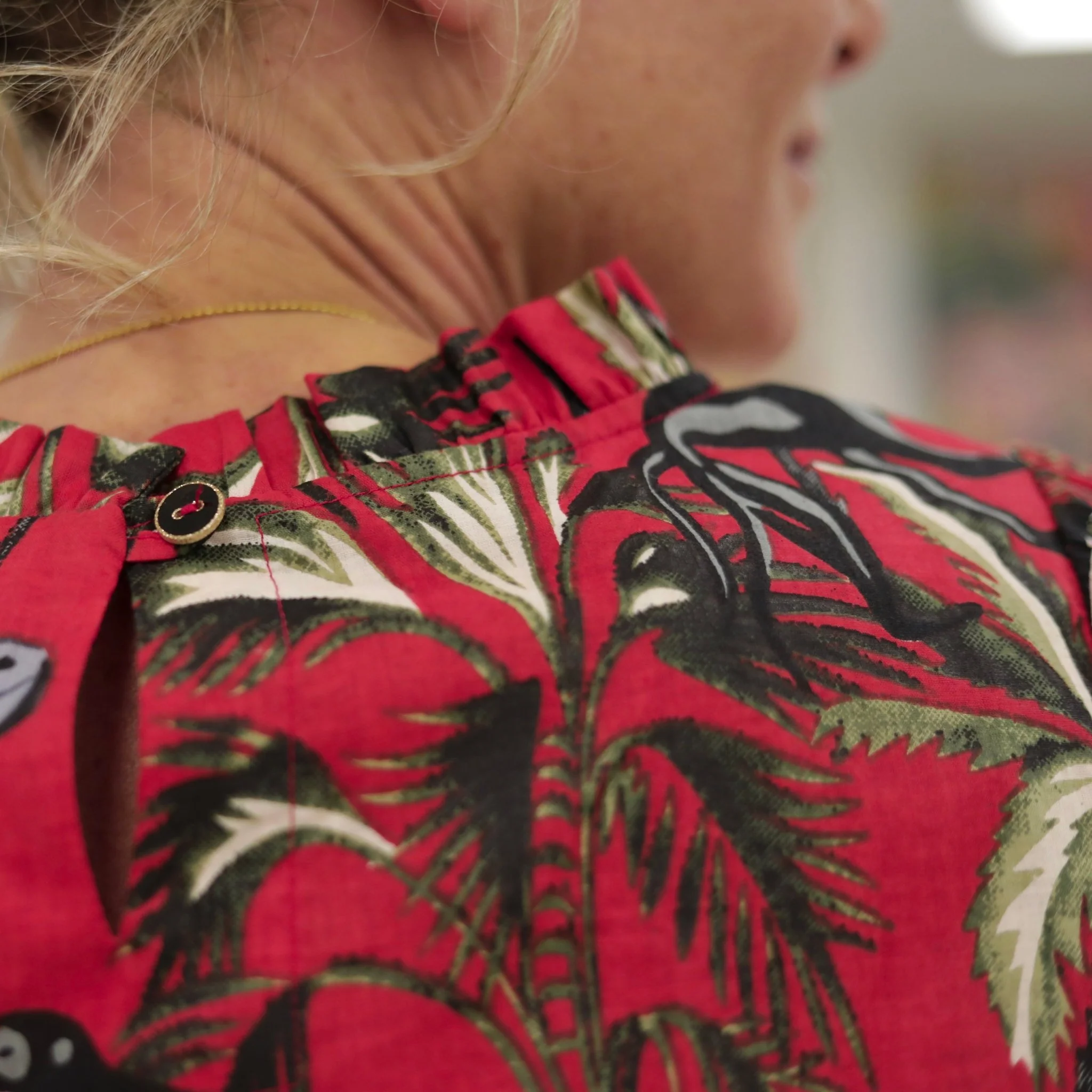 Blouse  Fantine - Jungle écarlate - Image 2
