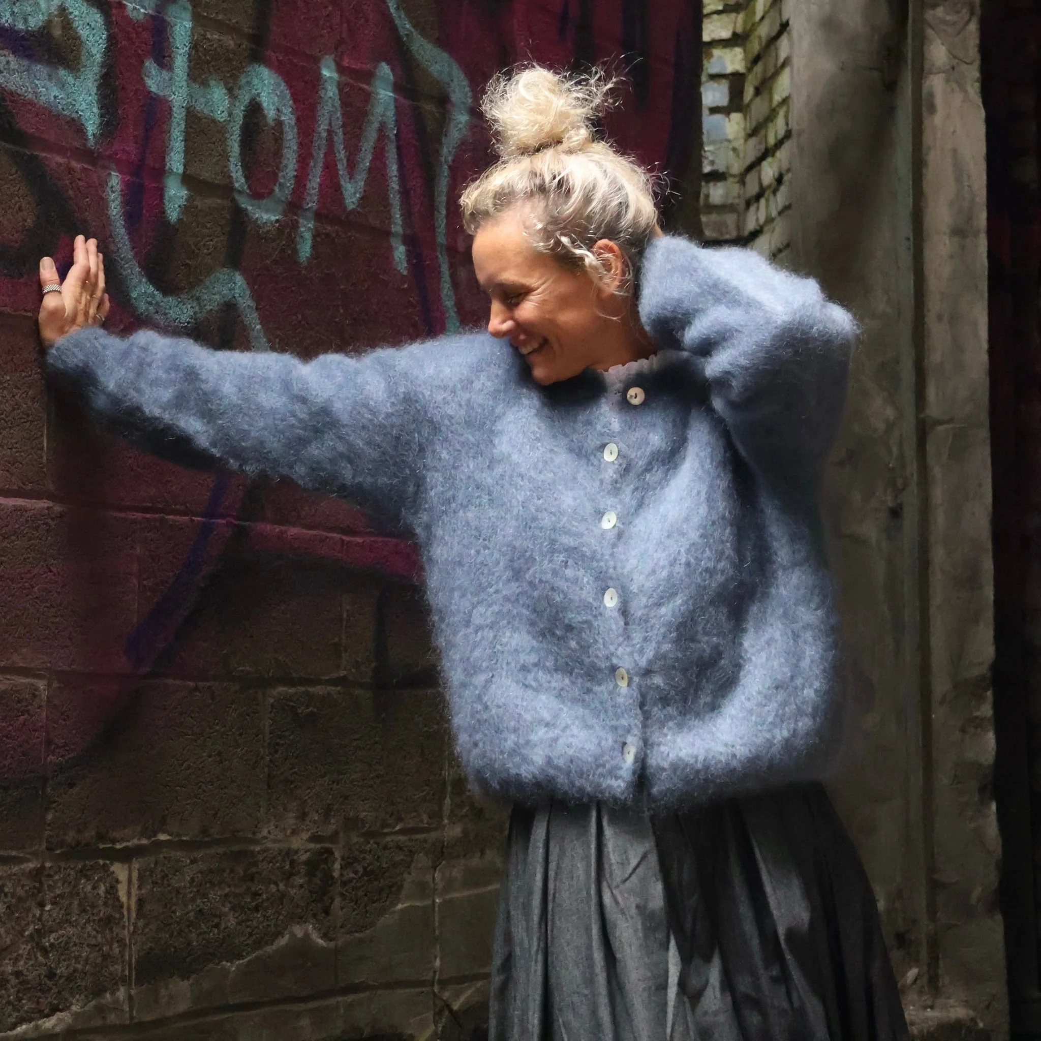 Gilet Appoline bleu jean - Image 5