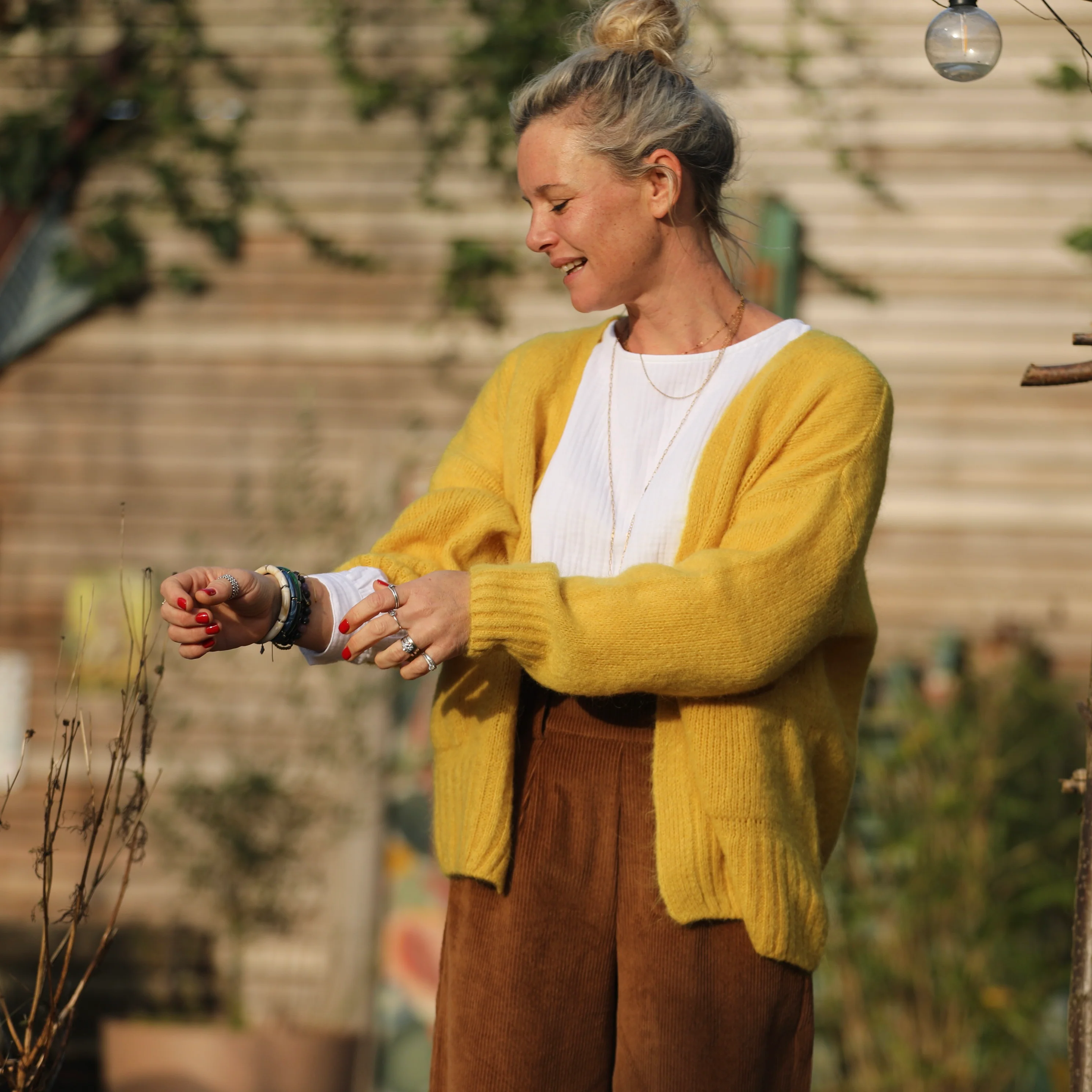 Gilet Augustine ocre - Image 6