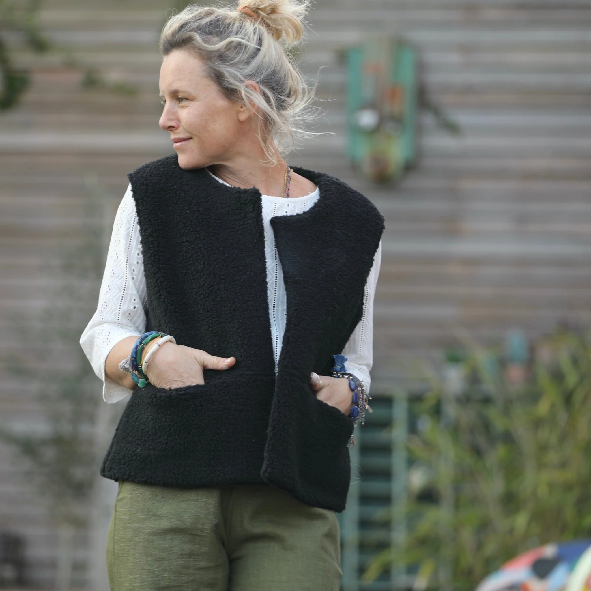 Gilet Basile Duvetine noir