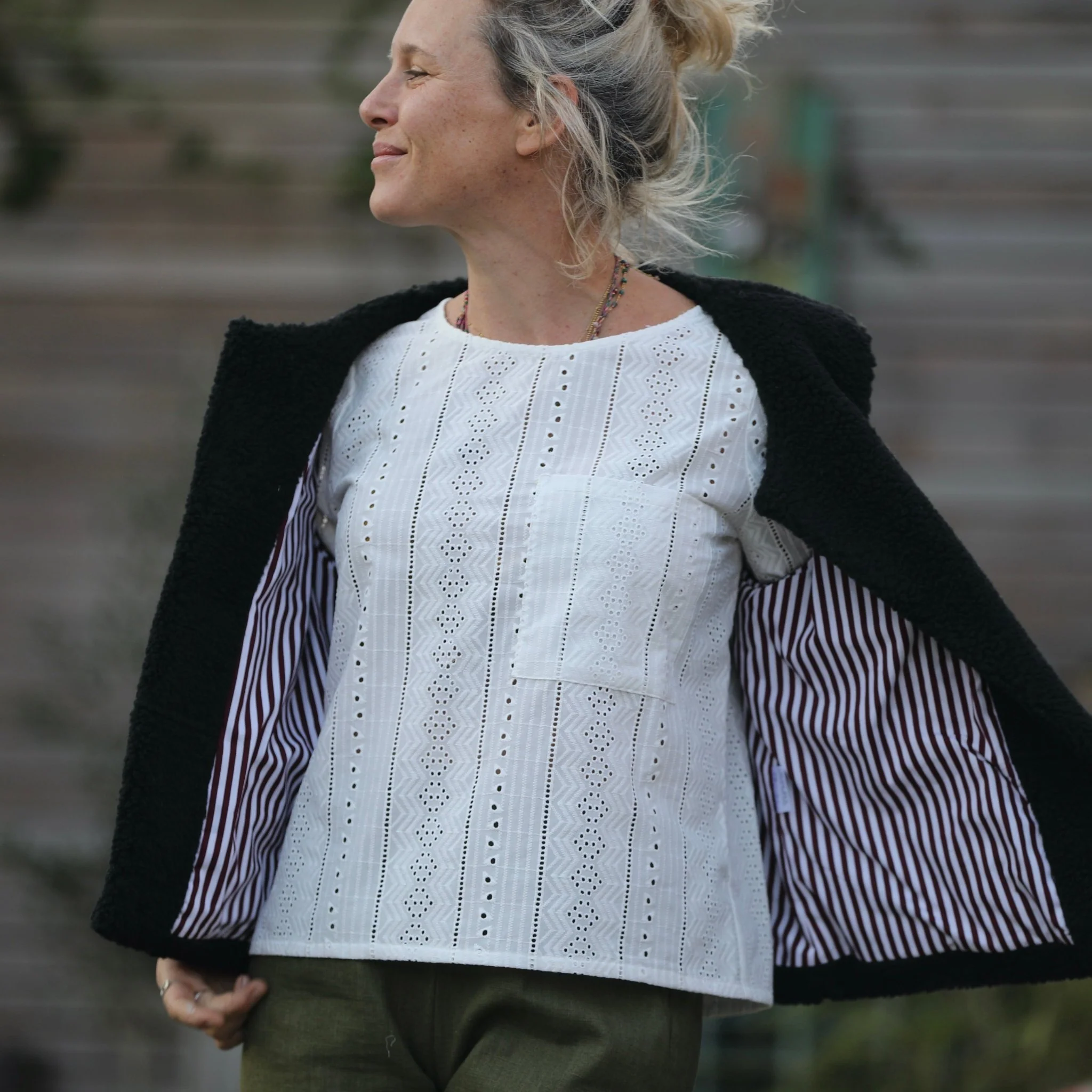 Gilet Basile Duvetine noir - Image 10