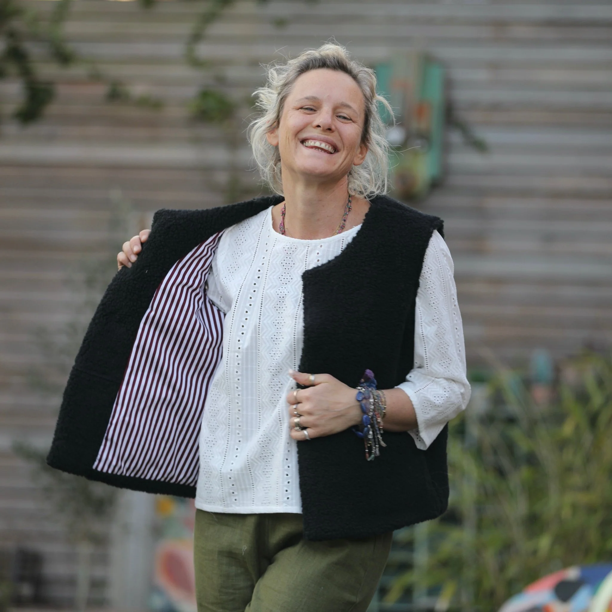 Gilet Basile Duvetine noir - Image 7