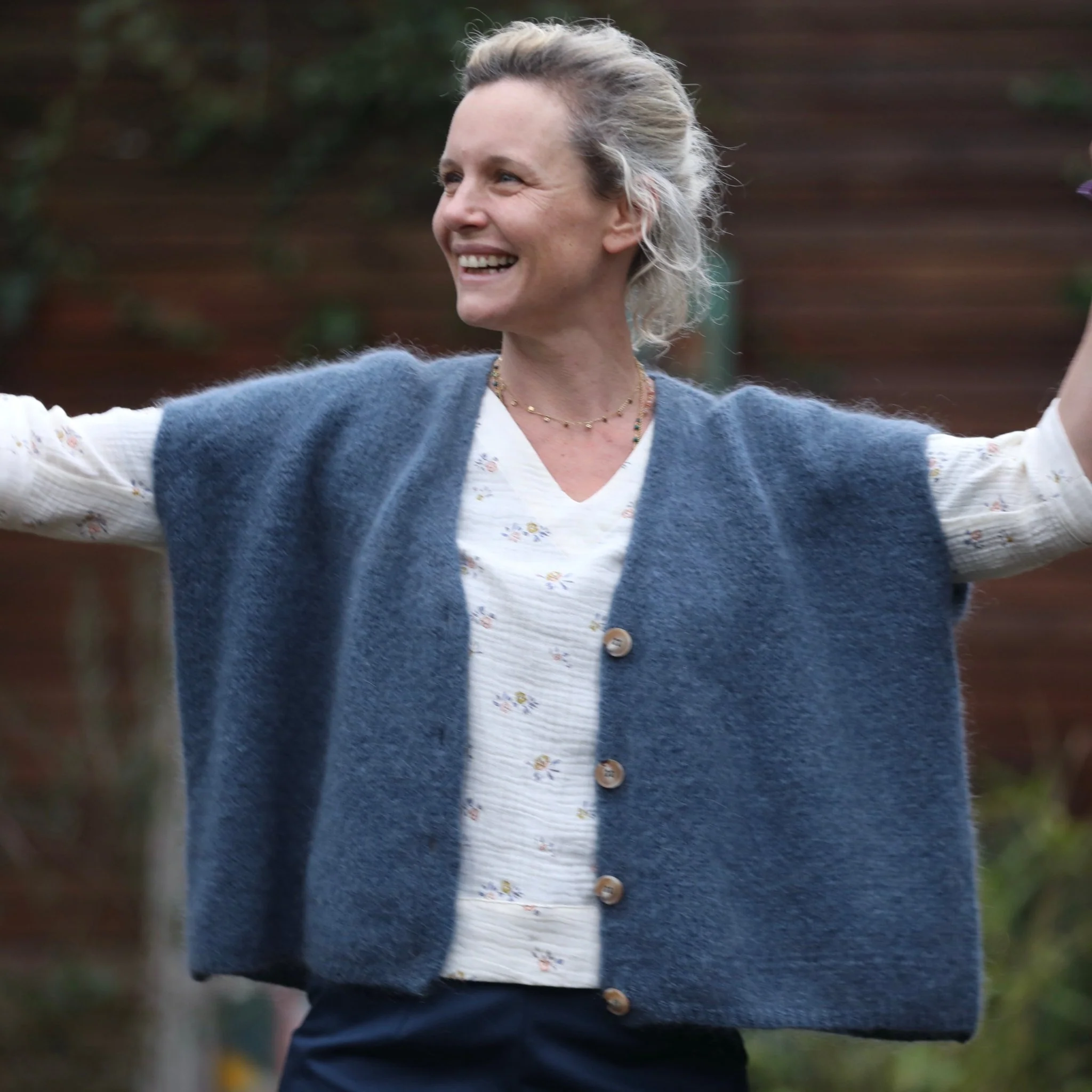 Gilet Benjamine bleu jean - Image 5
