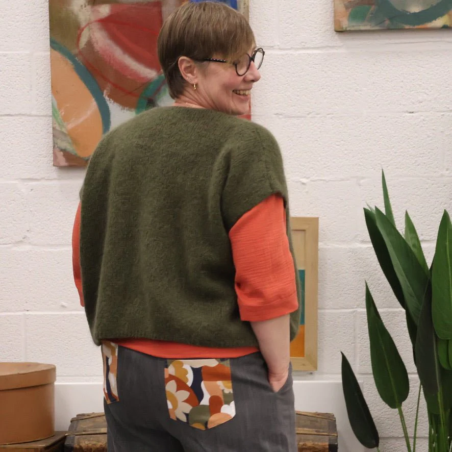Gilet Benjamine bleu jean - Image 8