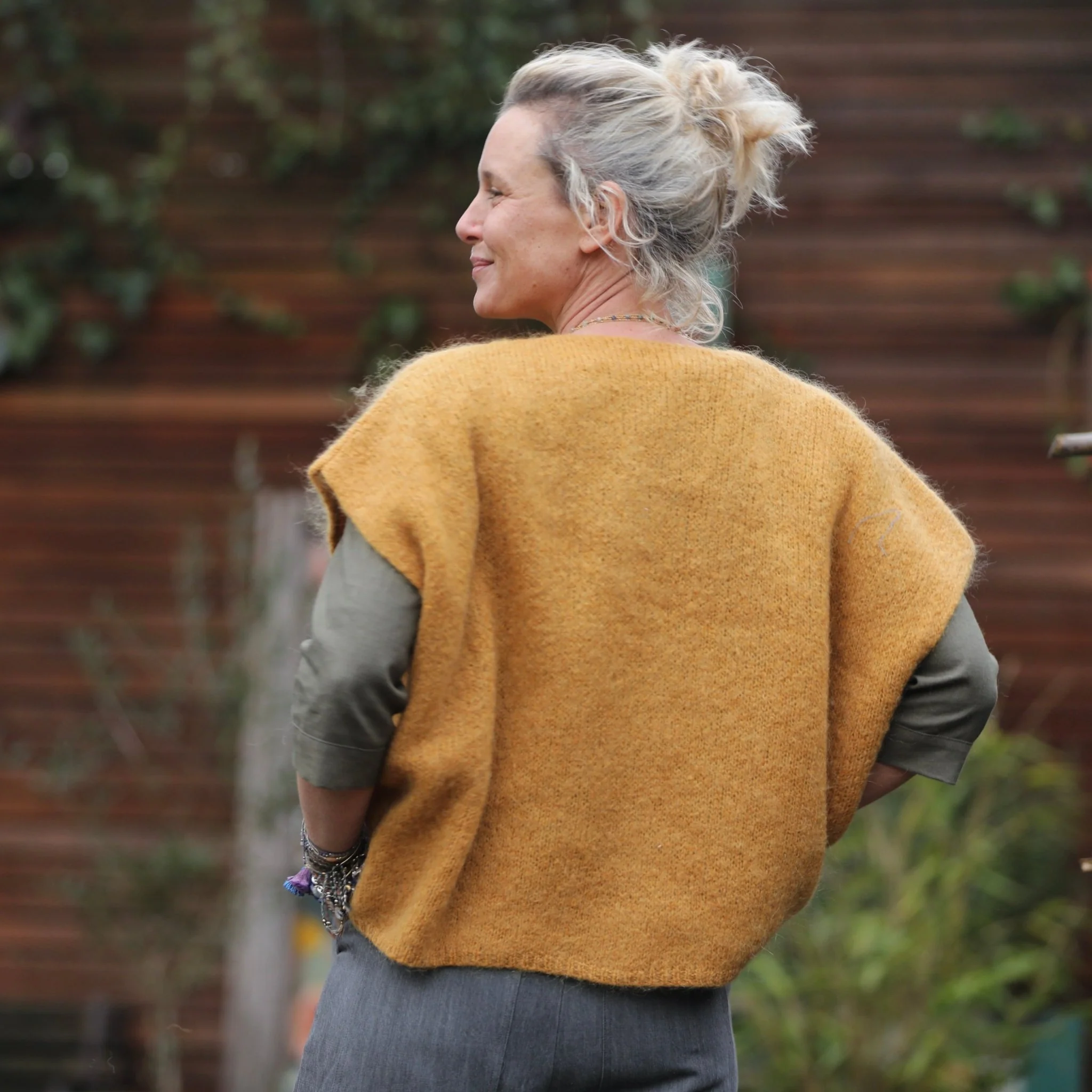 Gilet Benjamine ocre - Image 3